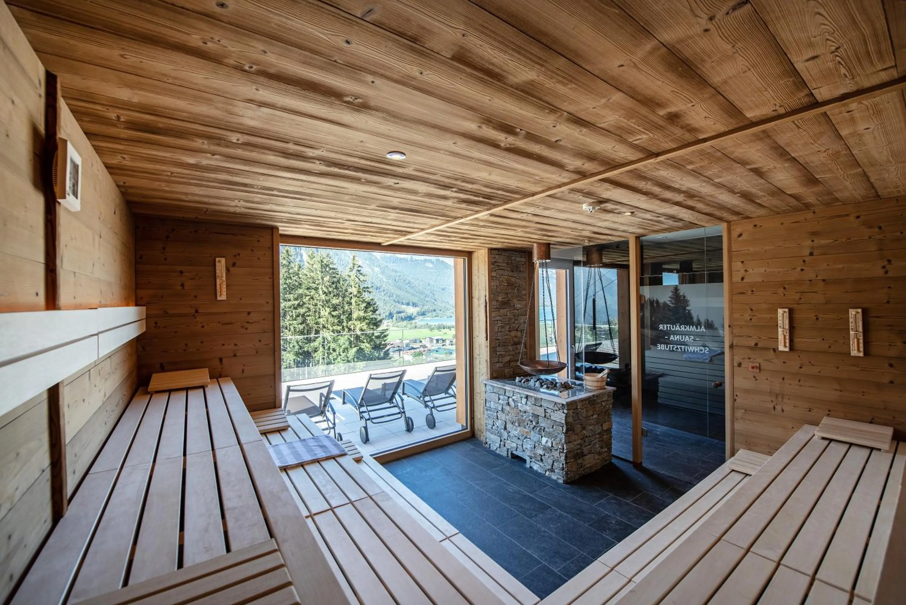 Sauna in Naturhotel Alpenblick