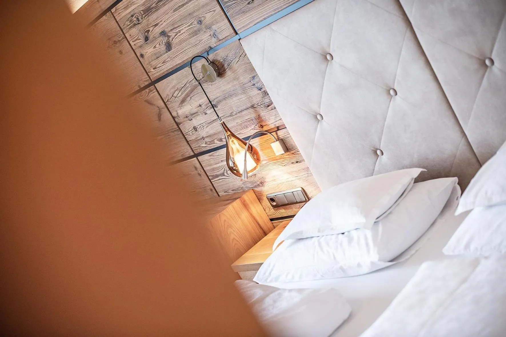 Decorative detail, Bed in Naturhotel Alpenblick