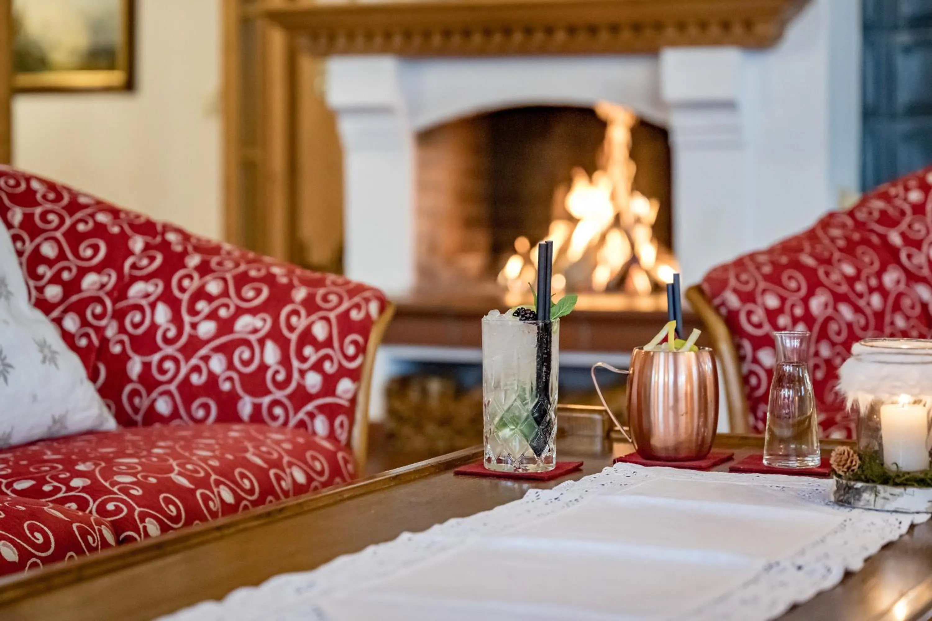 Lounge or bar in Naturhotel Alpenblick