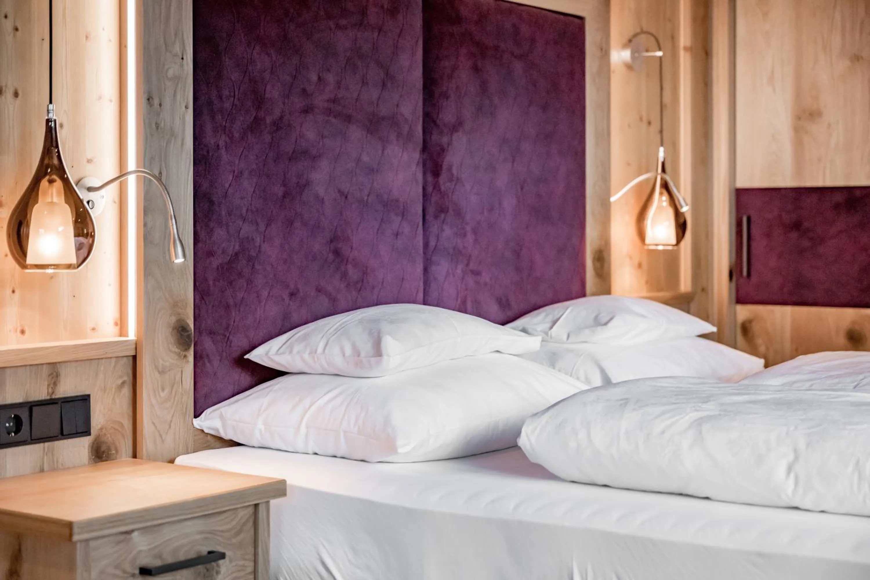 Photo of the whole room, Bed in Naturhotel Alpenblick