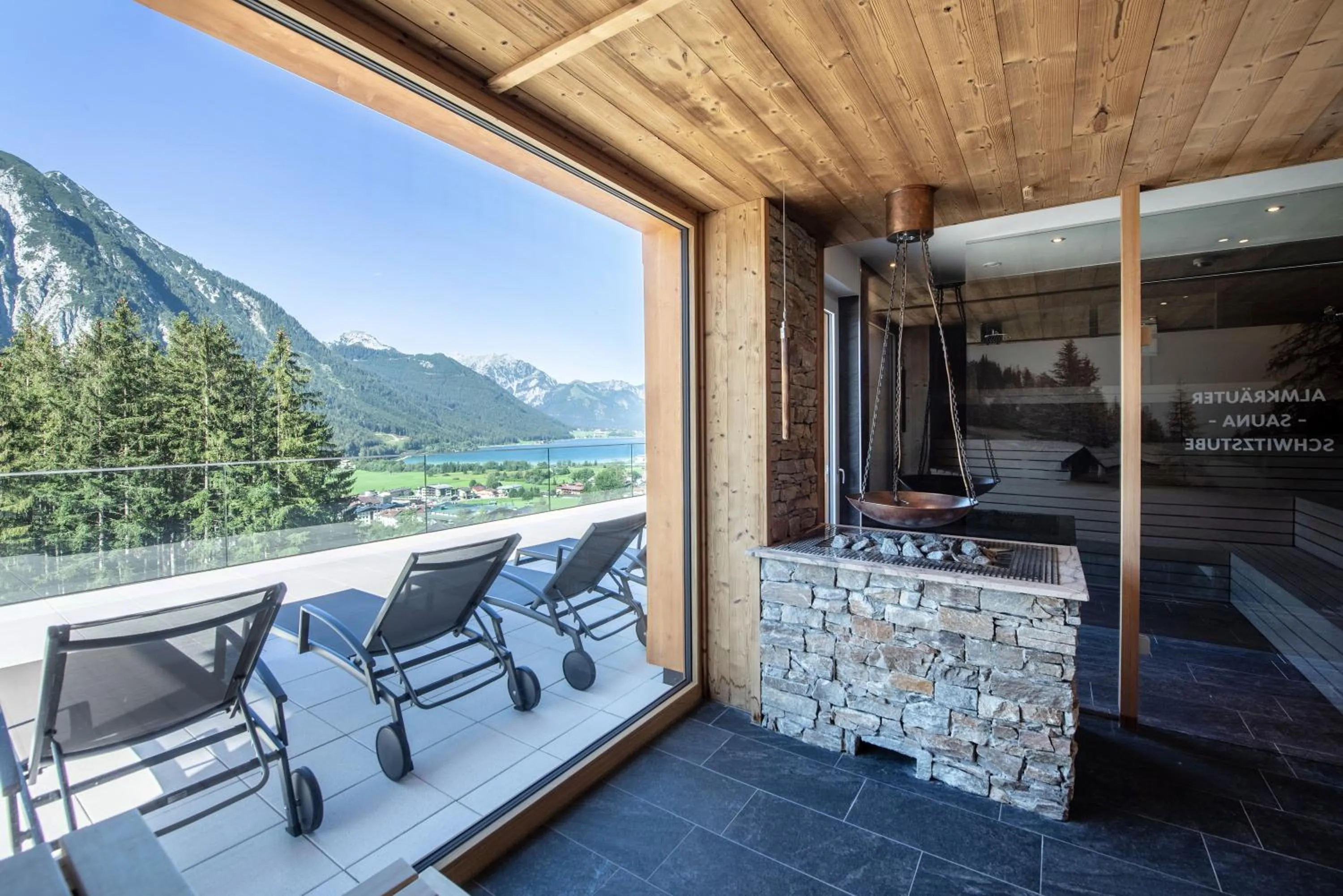 Sauna in Naturhotel Alpenblick