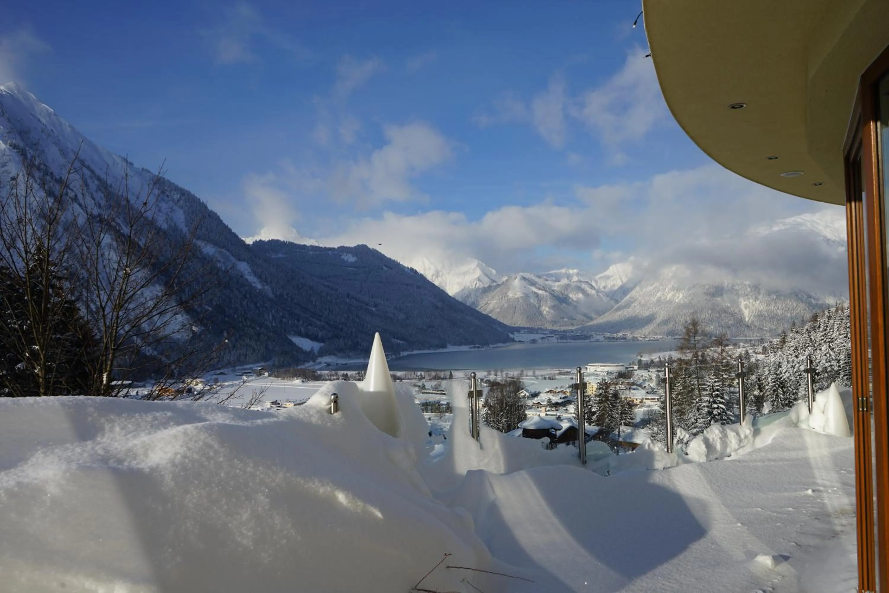 Garden view in Naturhotel Alpenblick