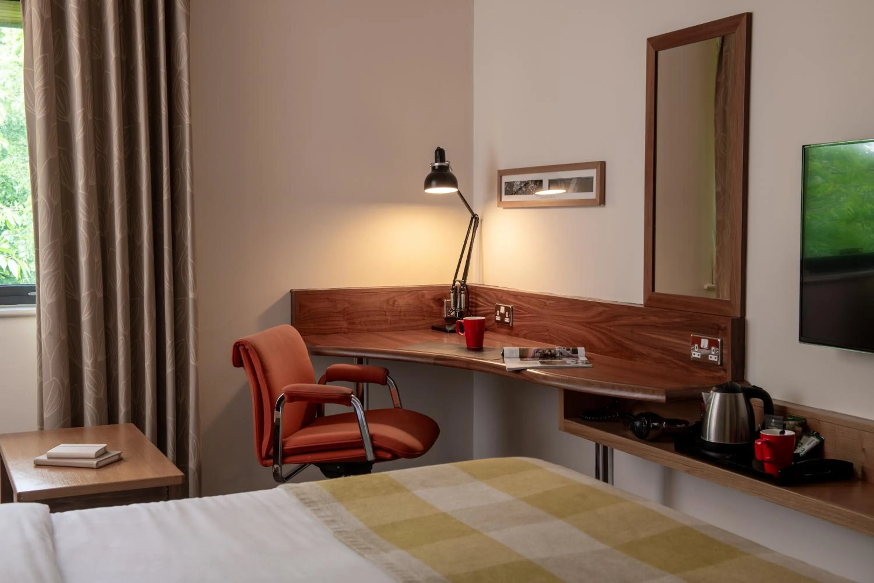 Bedroom, Bed in Lodge at Bristol