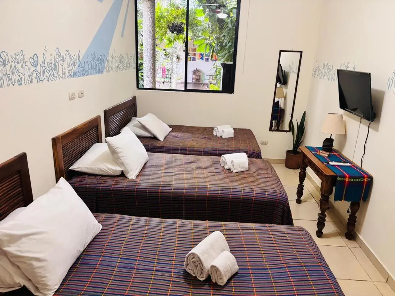 Triple Room with Garden View - single occupancy in Arbol de Fuego Eco-hotel Triple Room with Garden View - single occupancy in Arbol de Fuego Eco-hotel