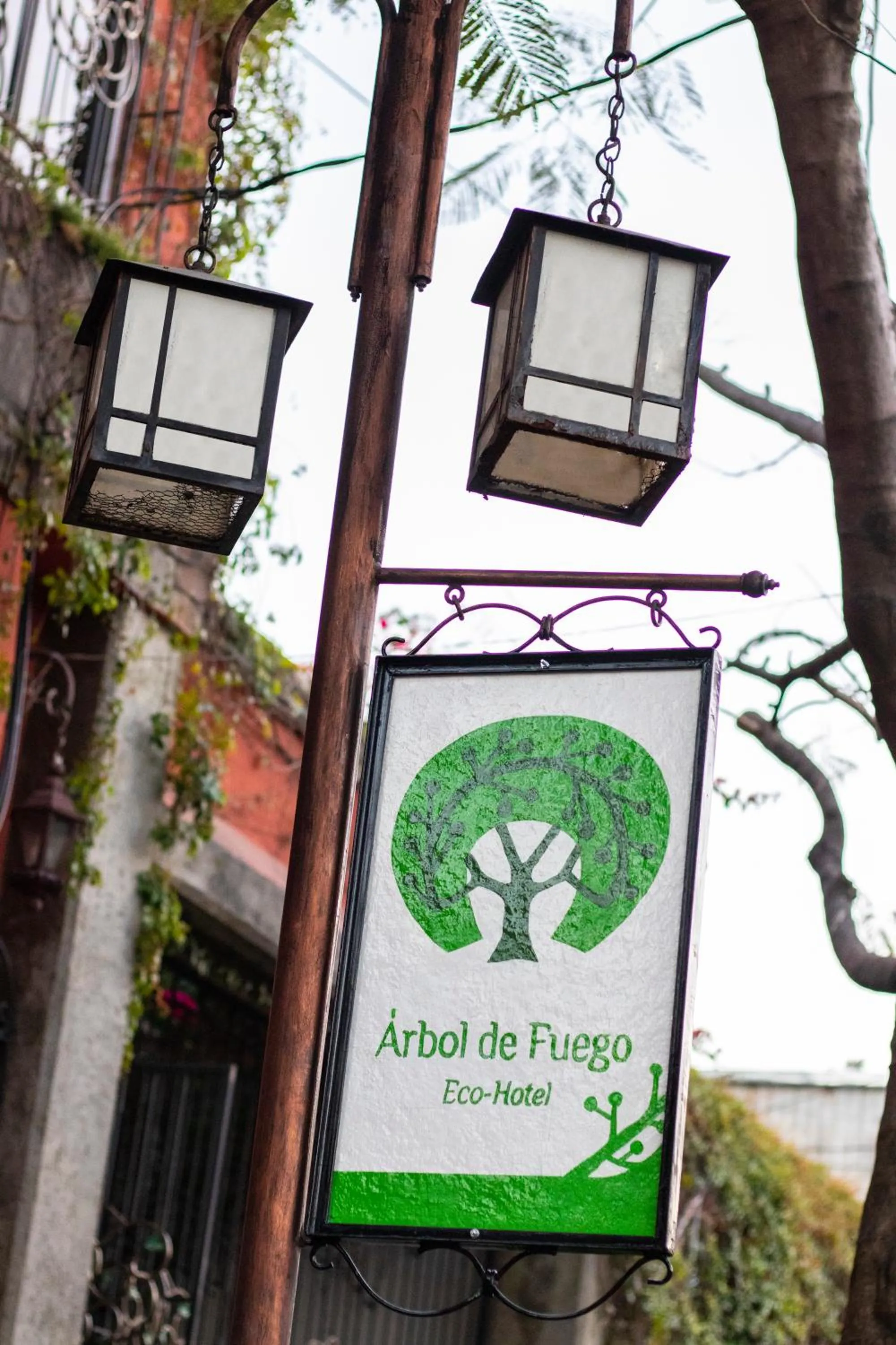 Facade/entrance in Arbol de Fuego Eco-hotel