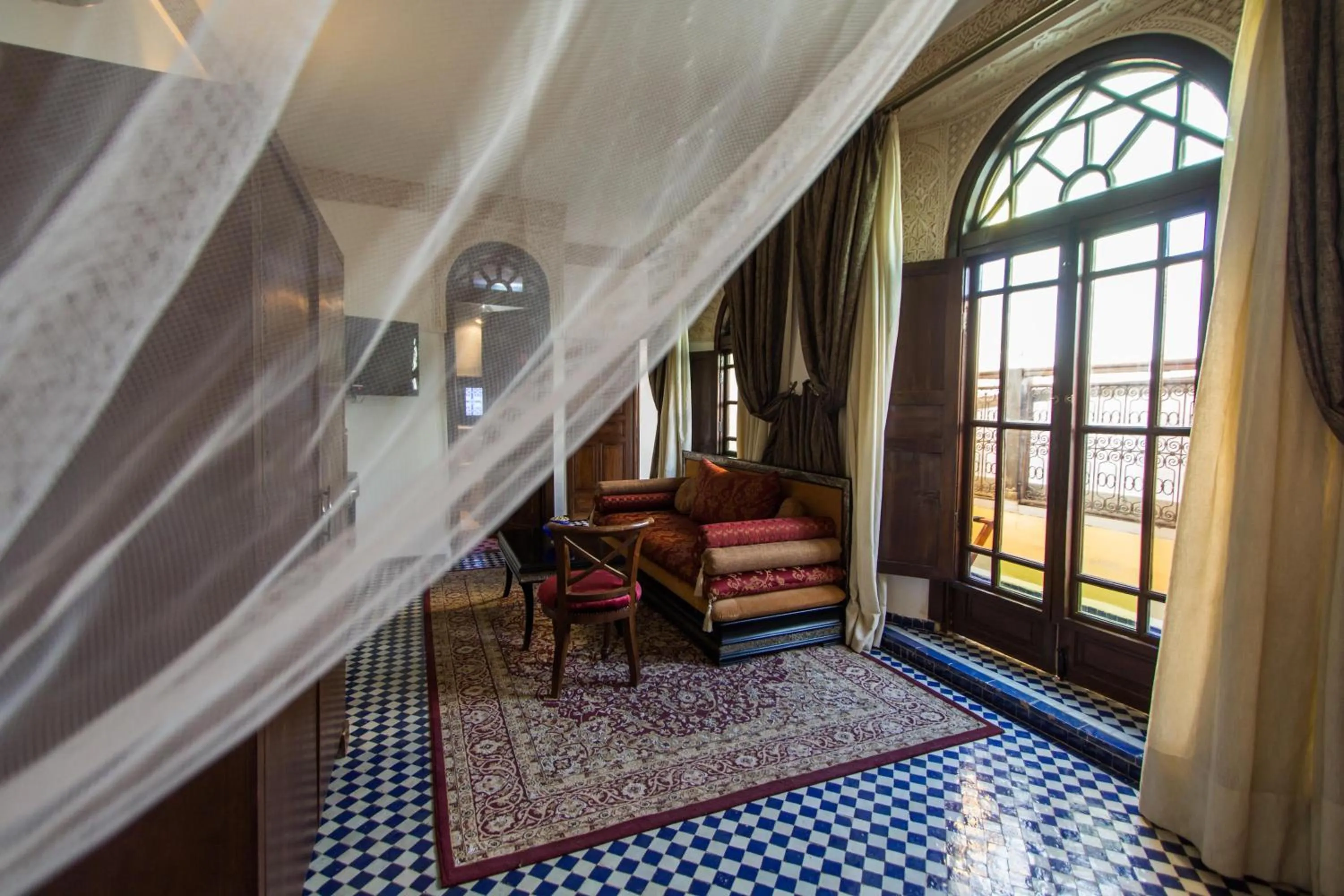 Seating area in Riad Les Remparts De Fès