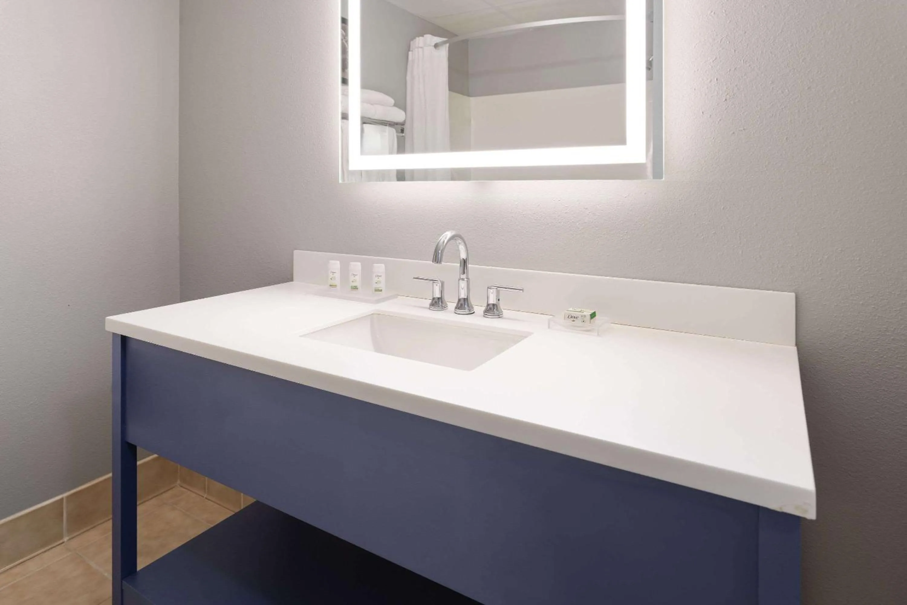 Bathroom in AmericInn by Wyndham Iron Mountain