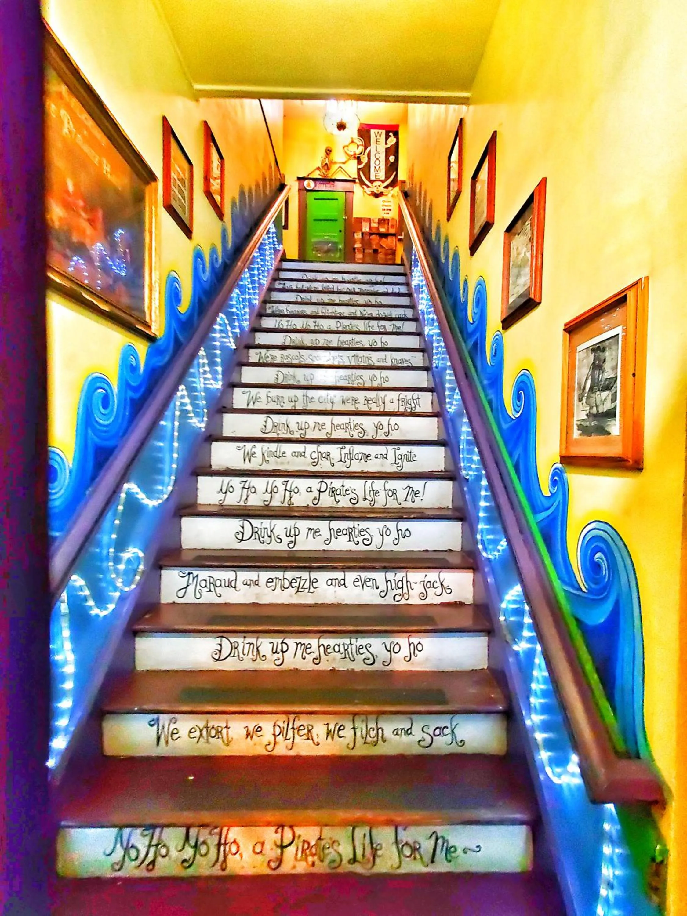 Facade/entrance in The Pirate Haus Inn