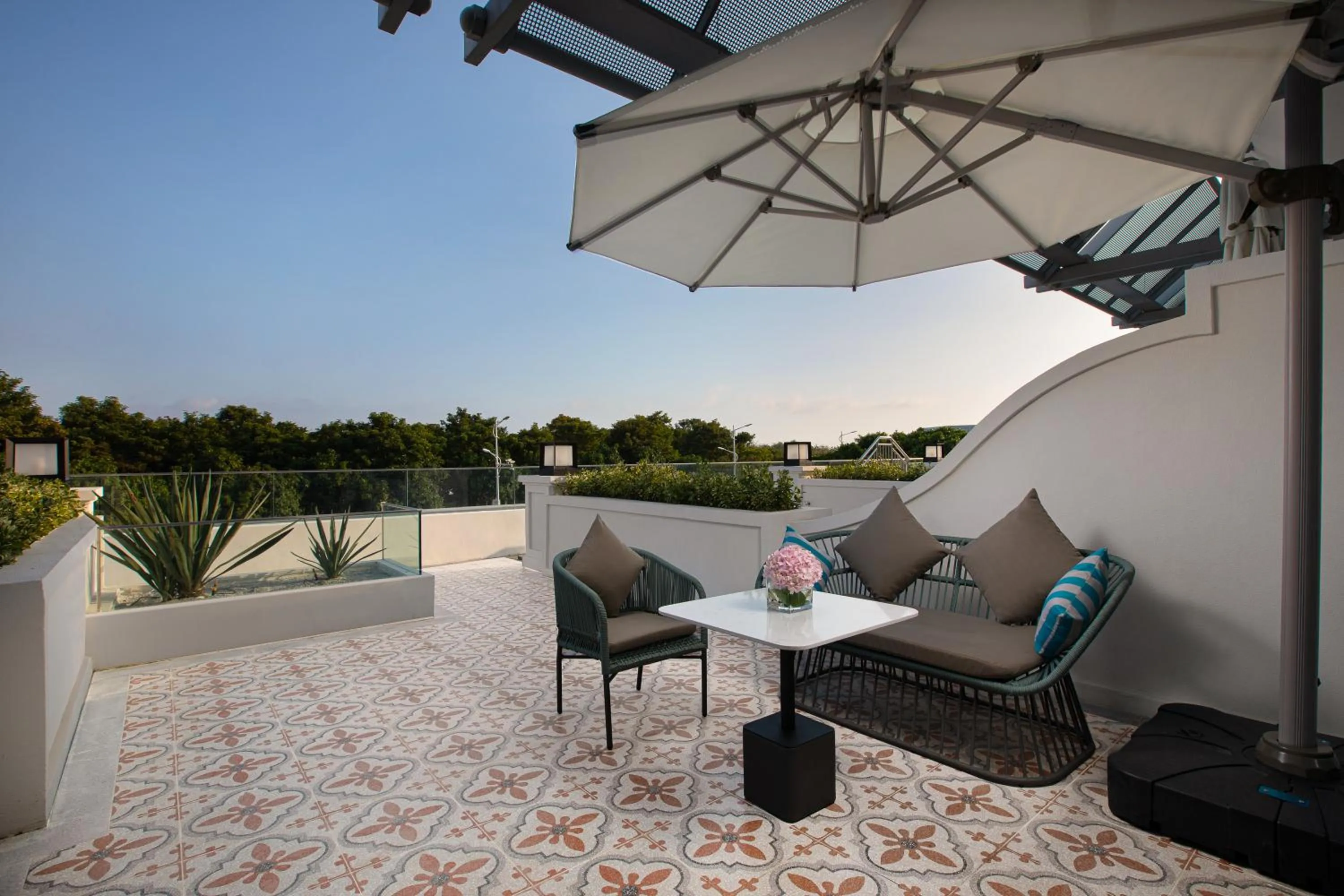 Balcony/Terrace in Yuehua Hotel Xiamen Seaside Hotel
