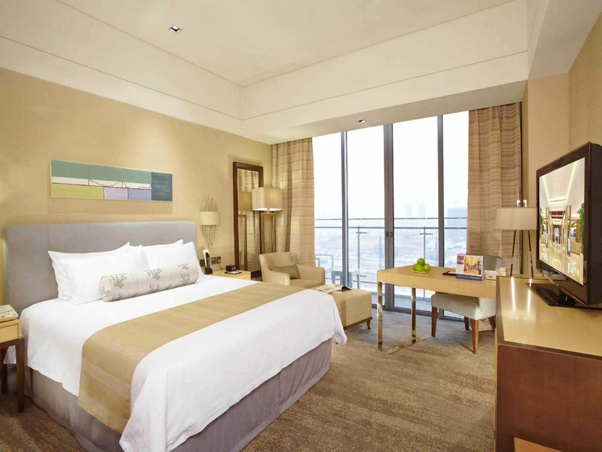 Bed in Xiamen International Conference Center Hotel Prime Seaview Hotel