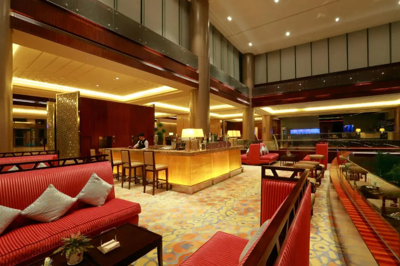 Seating area in Xiamen International Conference Center Hotel Prime Seaview Hotel Seating area in Xiamen International Conference Center Hotel Prime Seaview Hotel