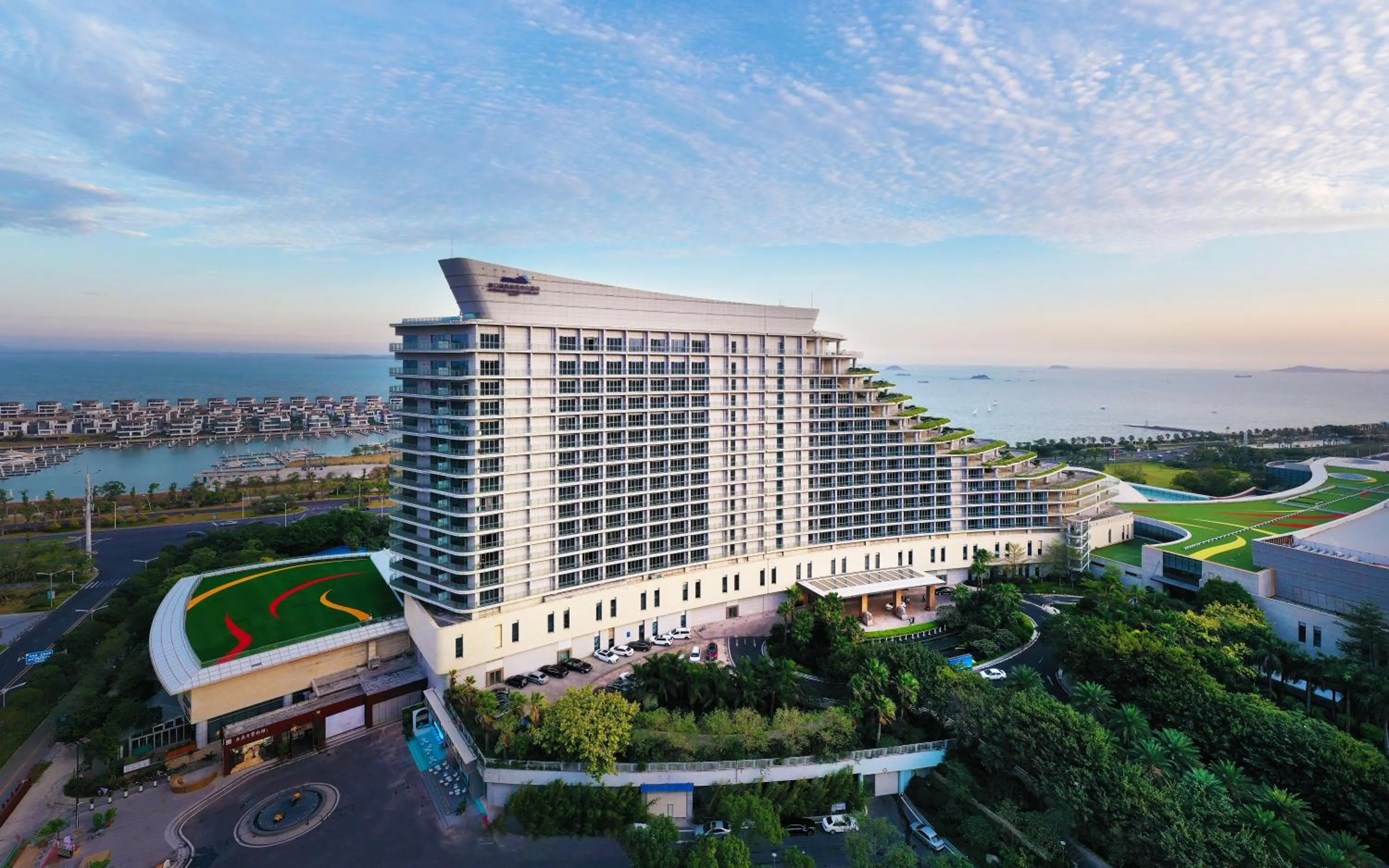 Bird's eye view in Xiamen International Conference Center Hotel Prime Seaview Hotel