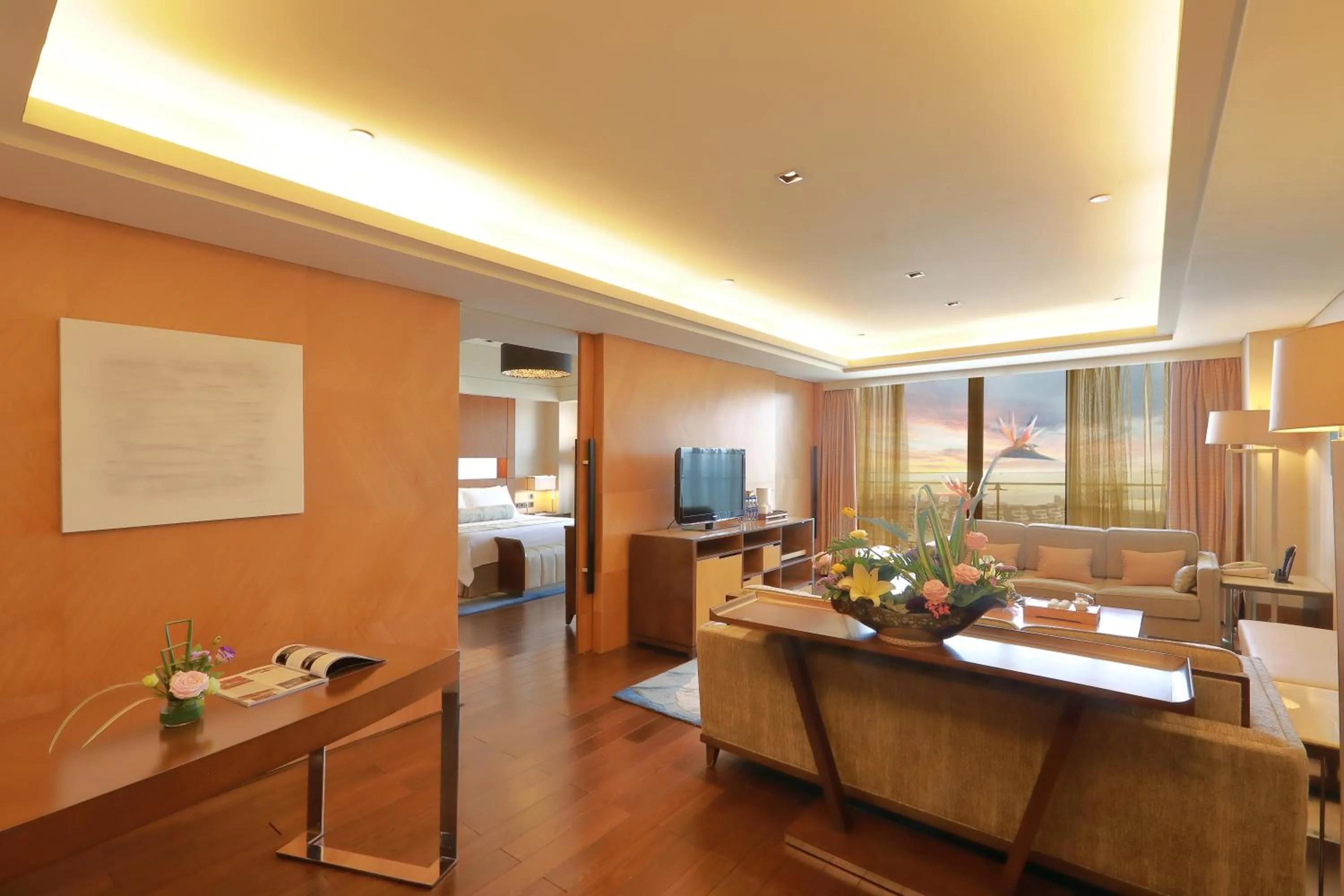 Living room in Xiamen International Conference Center Hotel Prime Seaview Hotel