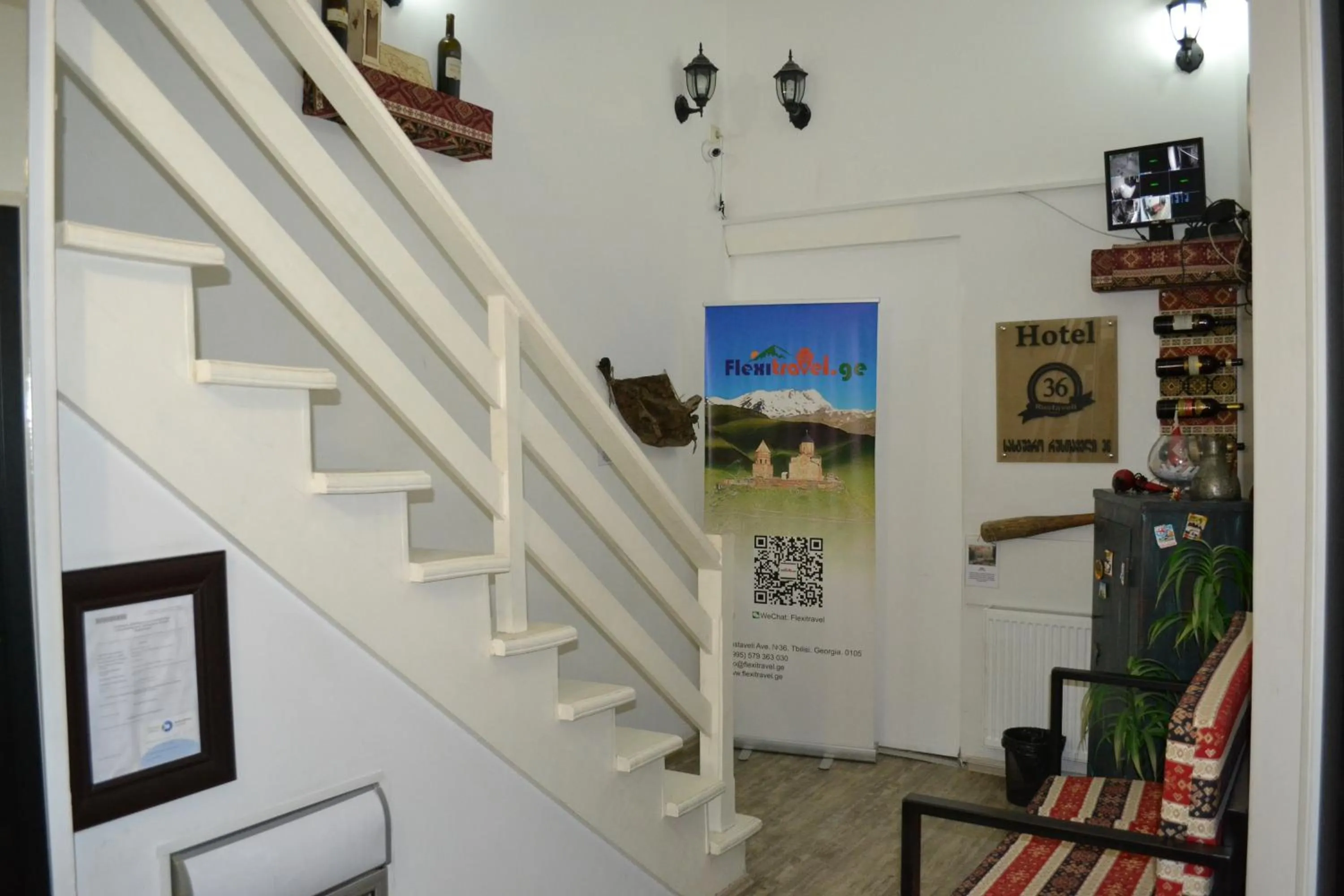 Seating area in Hotel Rustaveli 36