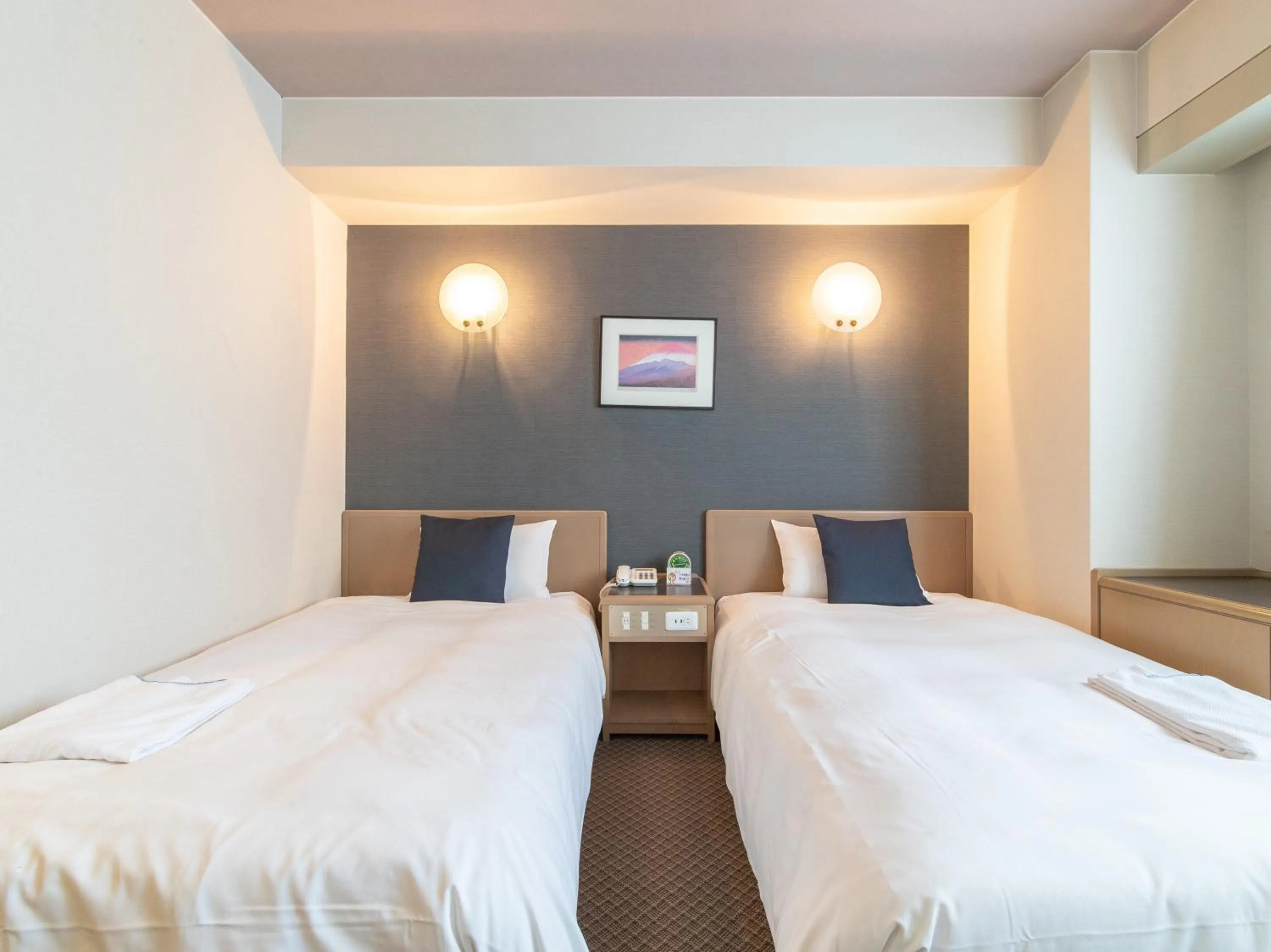 Bed in Nagasaki Orion Hotel