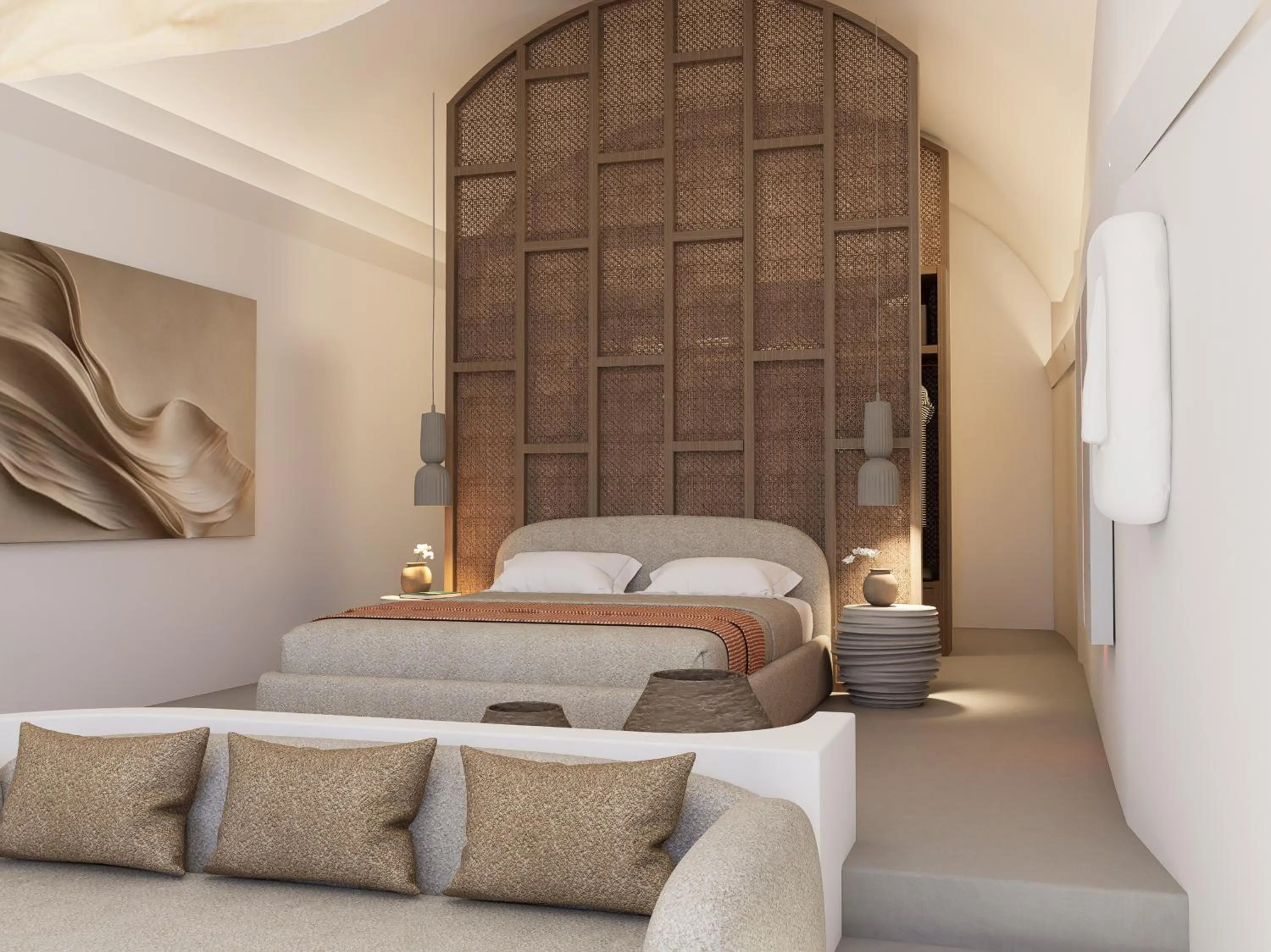 Bed in Grace Hotel, Auberge Collection