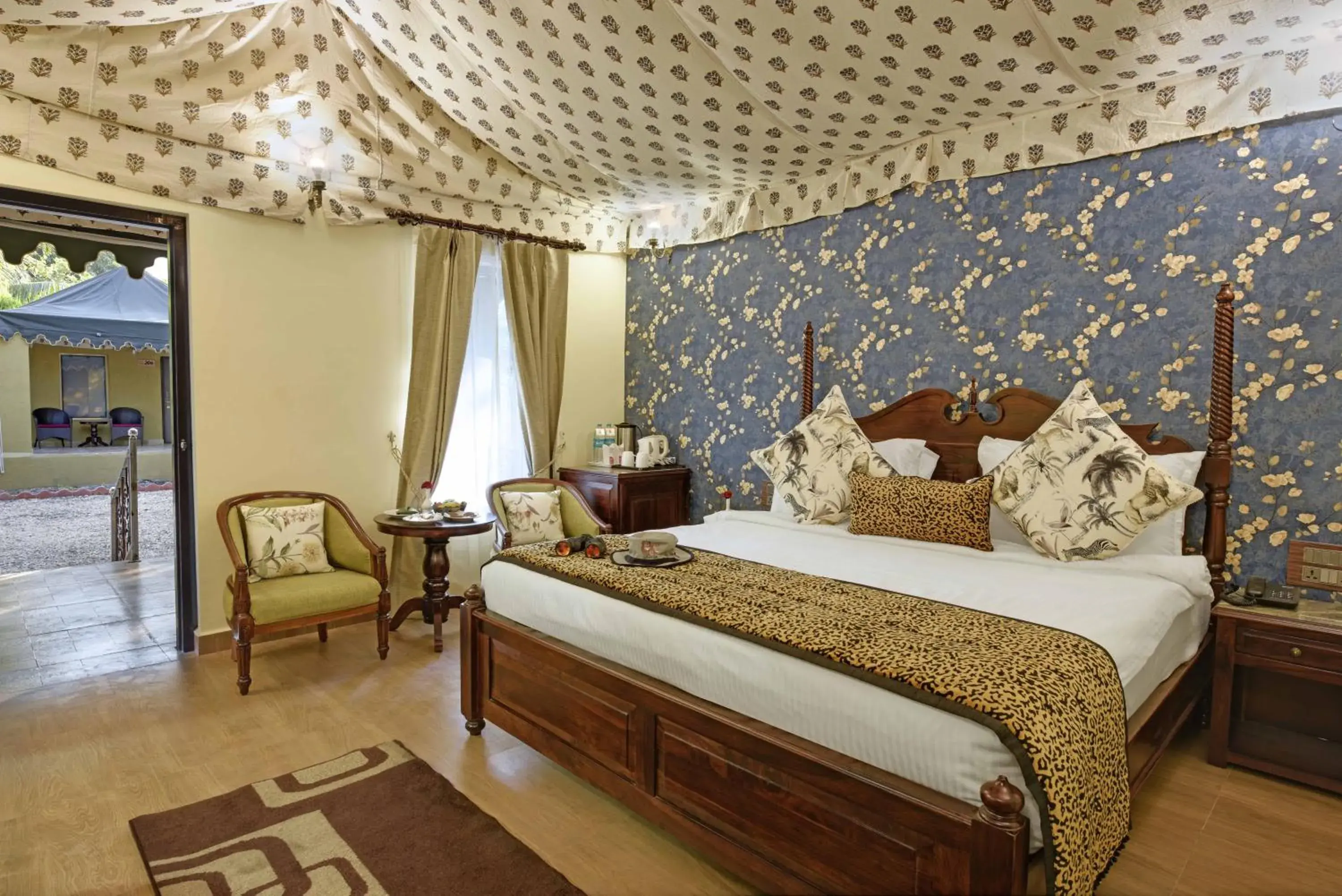 Bed in Gir Lion Safari Camp by Trulyy, Sasan Gir Bed in Gir Lion Safari Camp by Trulyy, Sasan Gir