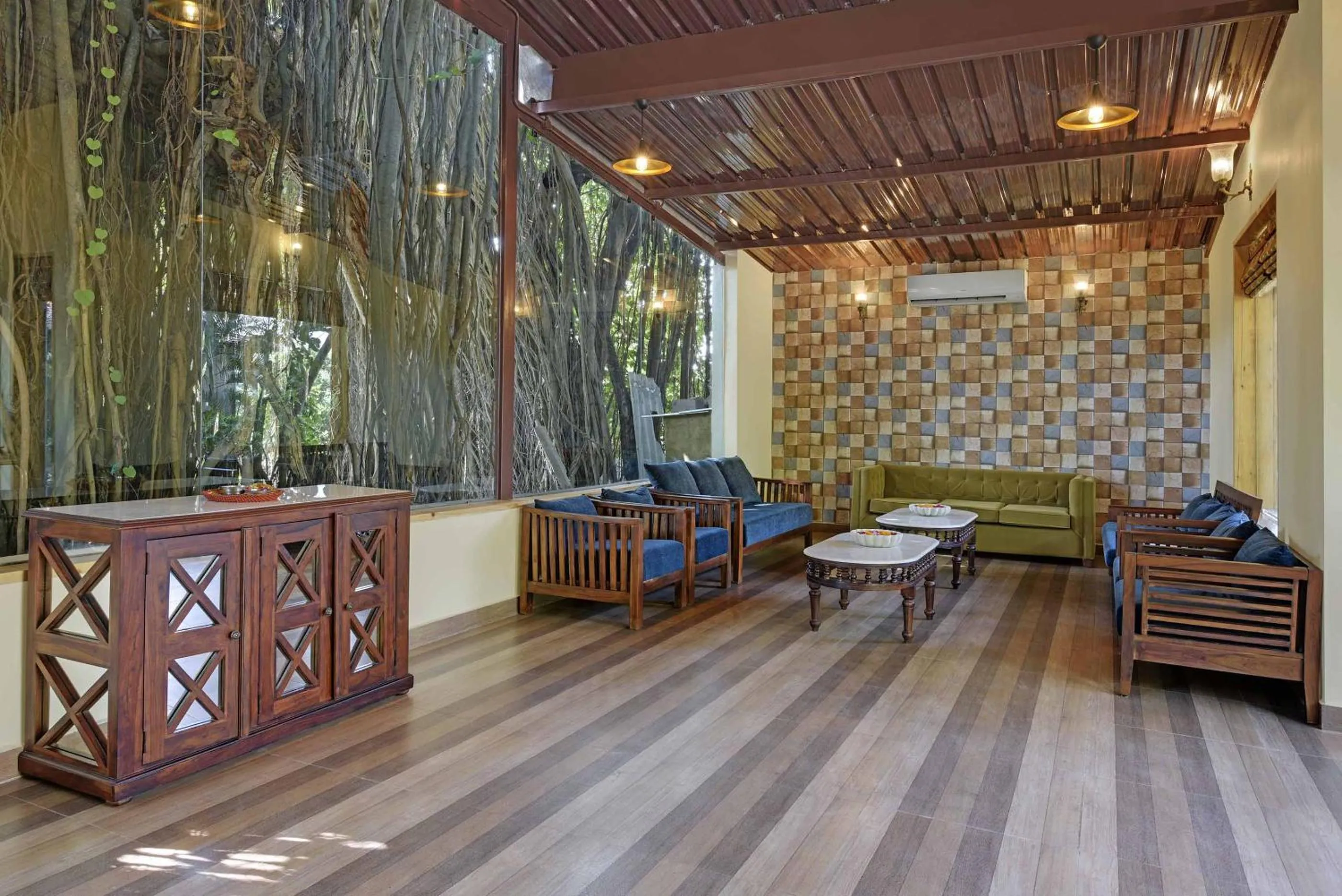 Seating area in Gir Lion Safari Camp by Trulyy, Sasan Gir