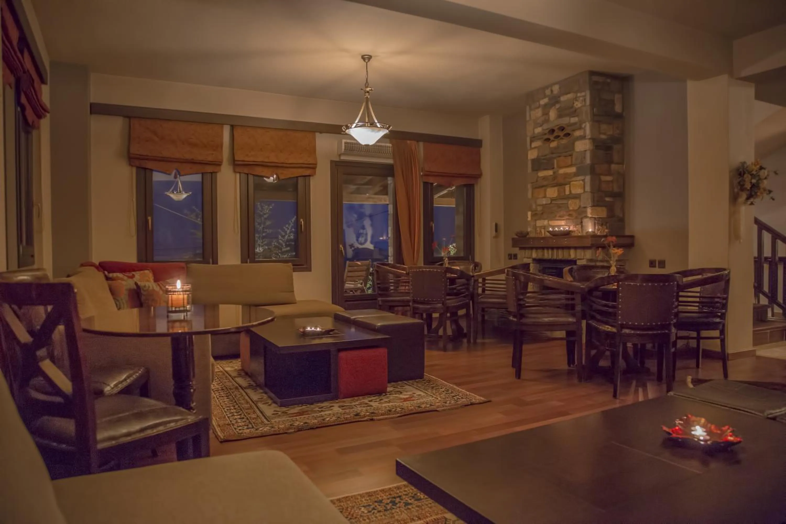 Communal lounge/ TV room in Pandion Luxury Boutique Hotel & Suites with Spa