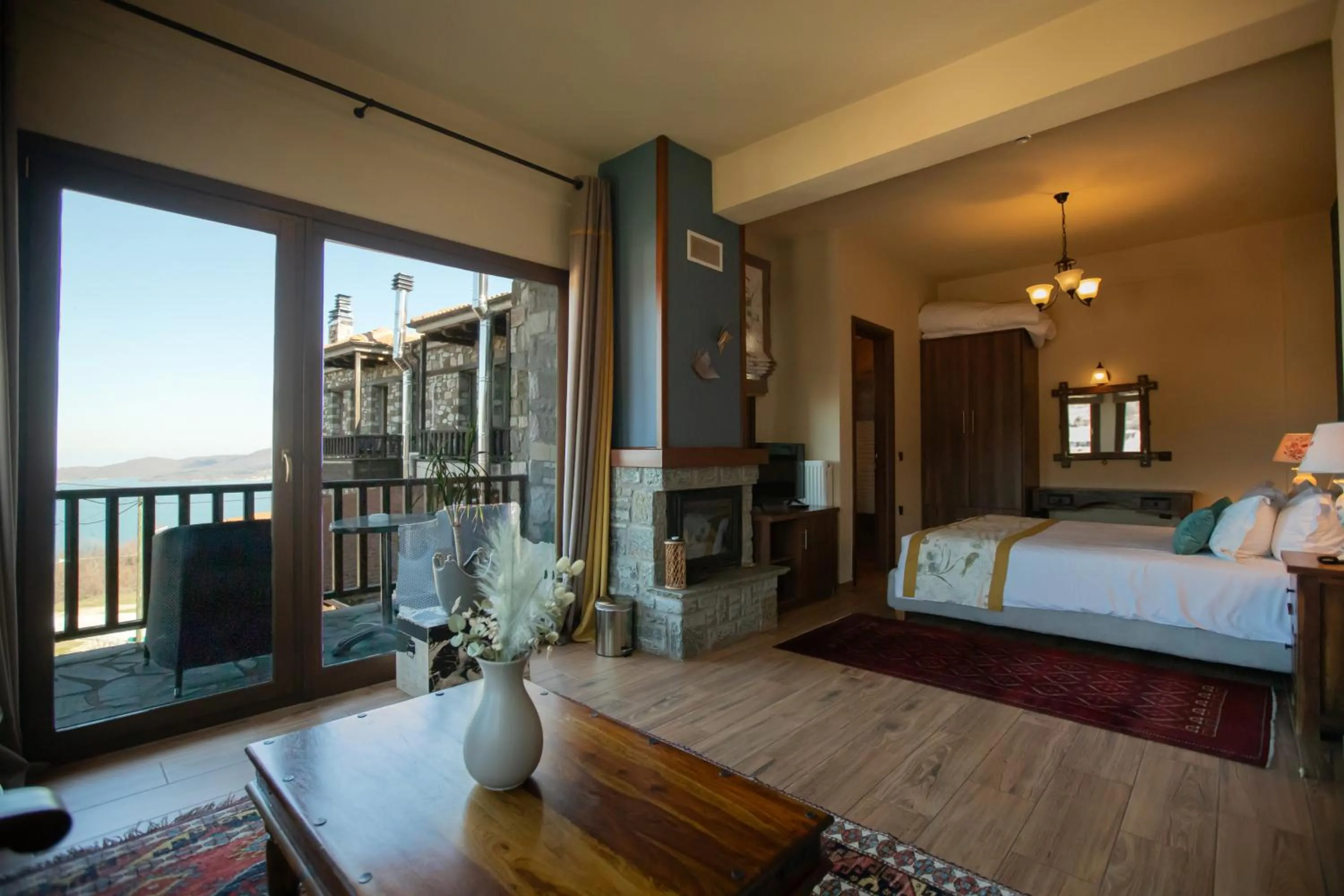 Bed in Pandion Luxury Boutique Hotel & Suites with Spa