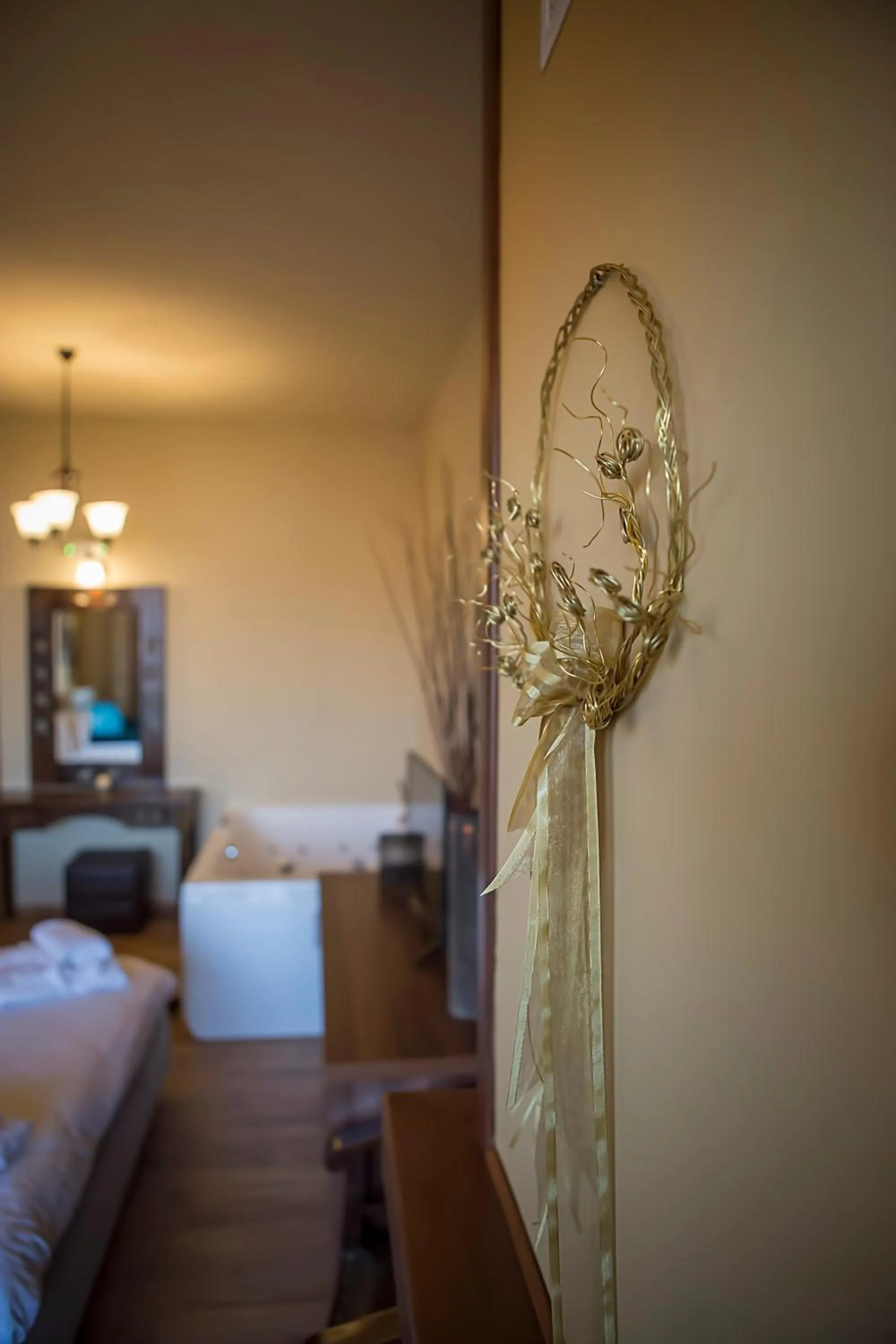 Bed in Pandion Luxury Boutique Hotel & Suites with Spa