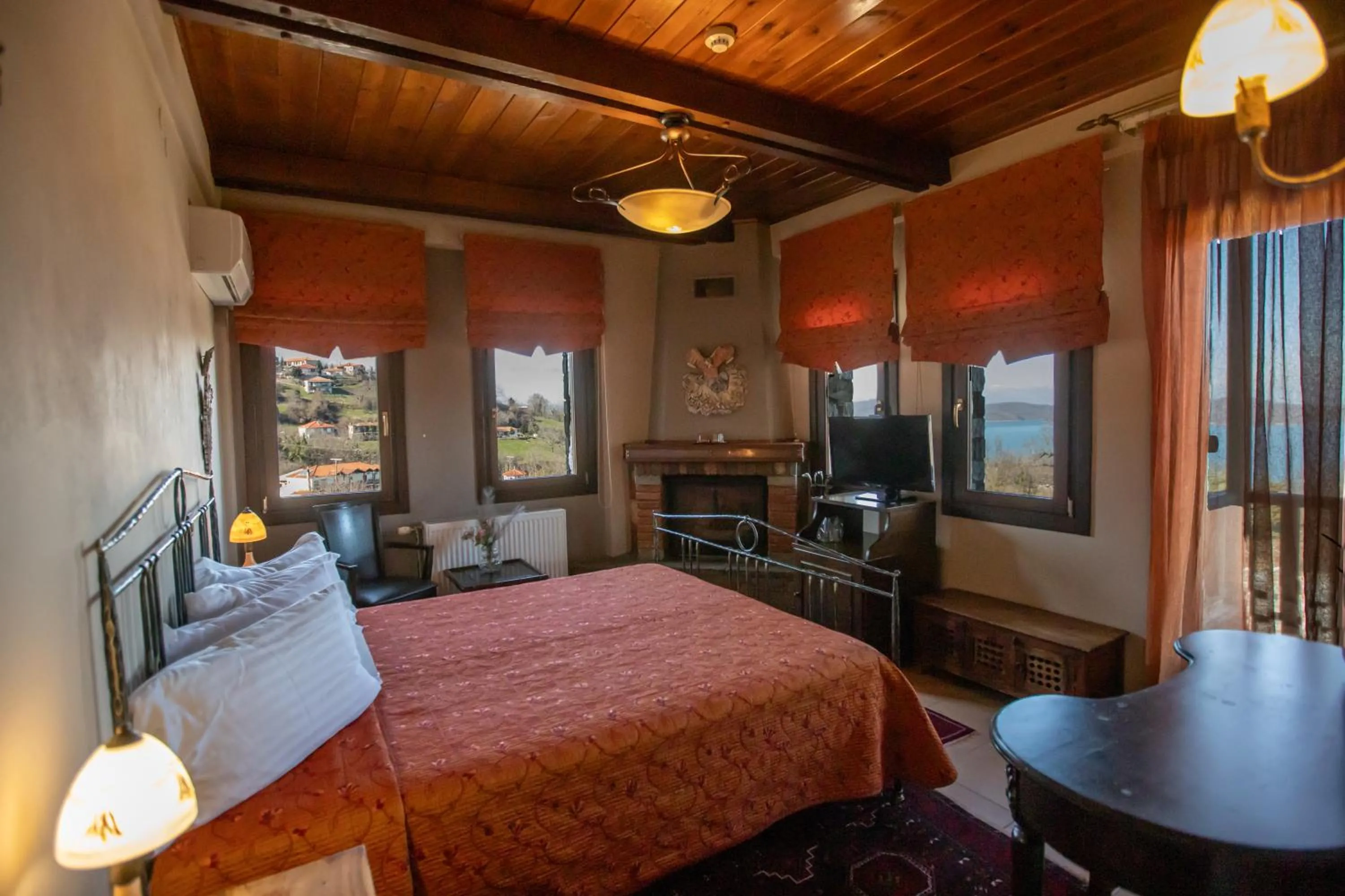 Bed in Pandion Luxury Boutique Hotel & Suites with Spa