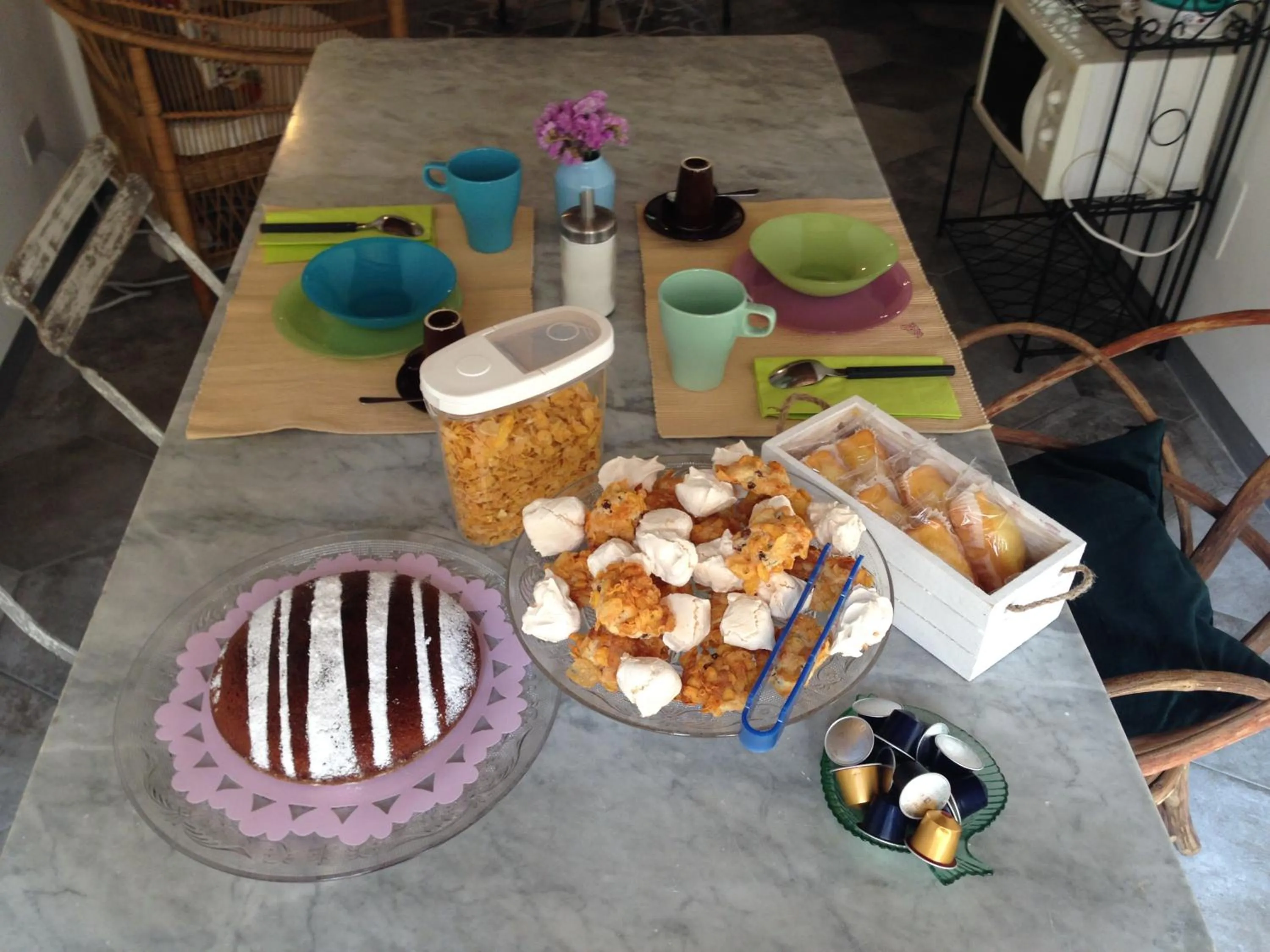 Italian breakfast in B&B Castellani
