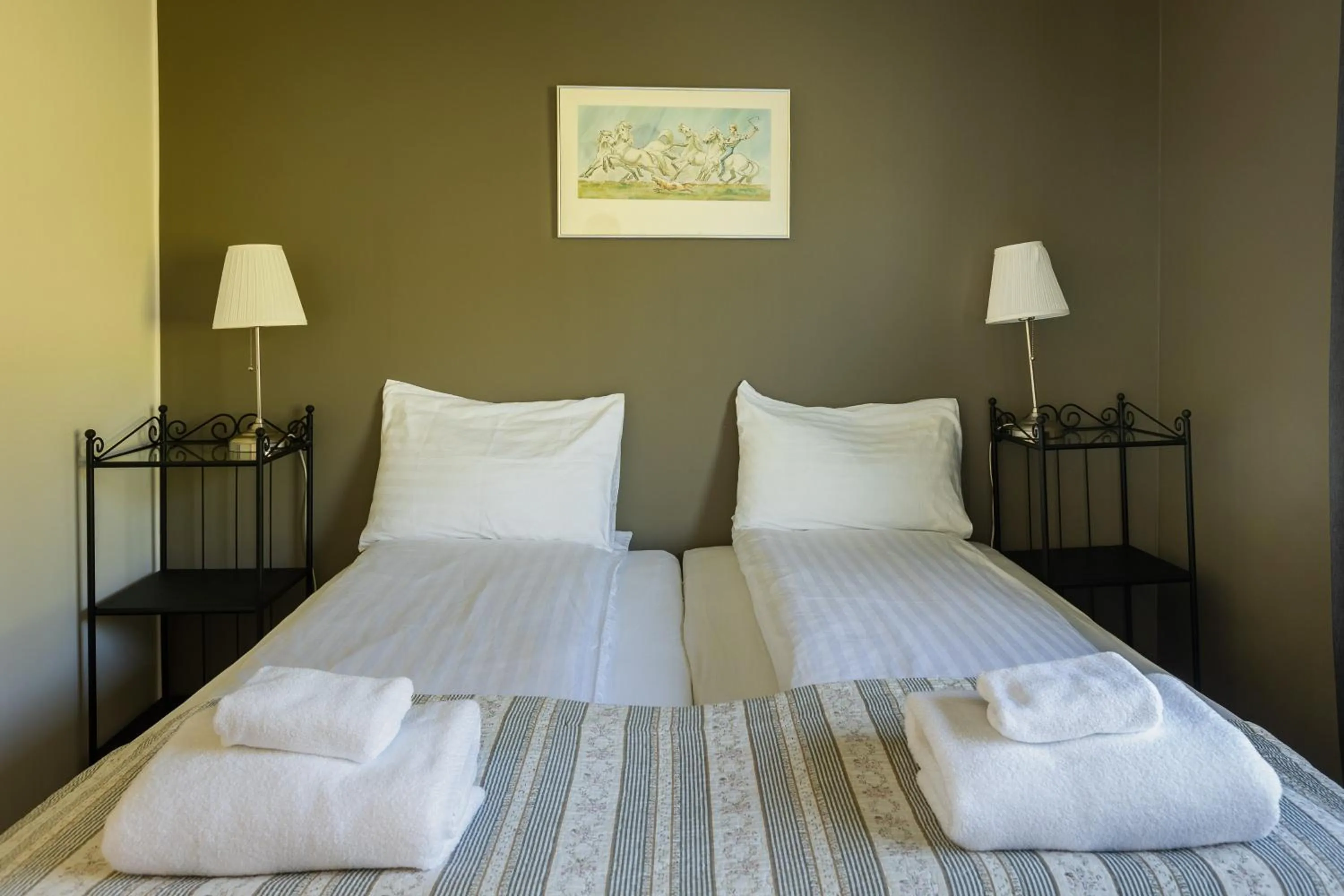 Photo of the whole room, Bed in Hestheimar