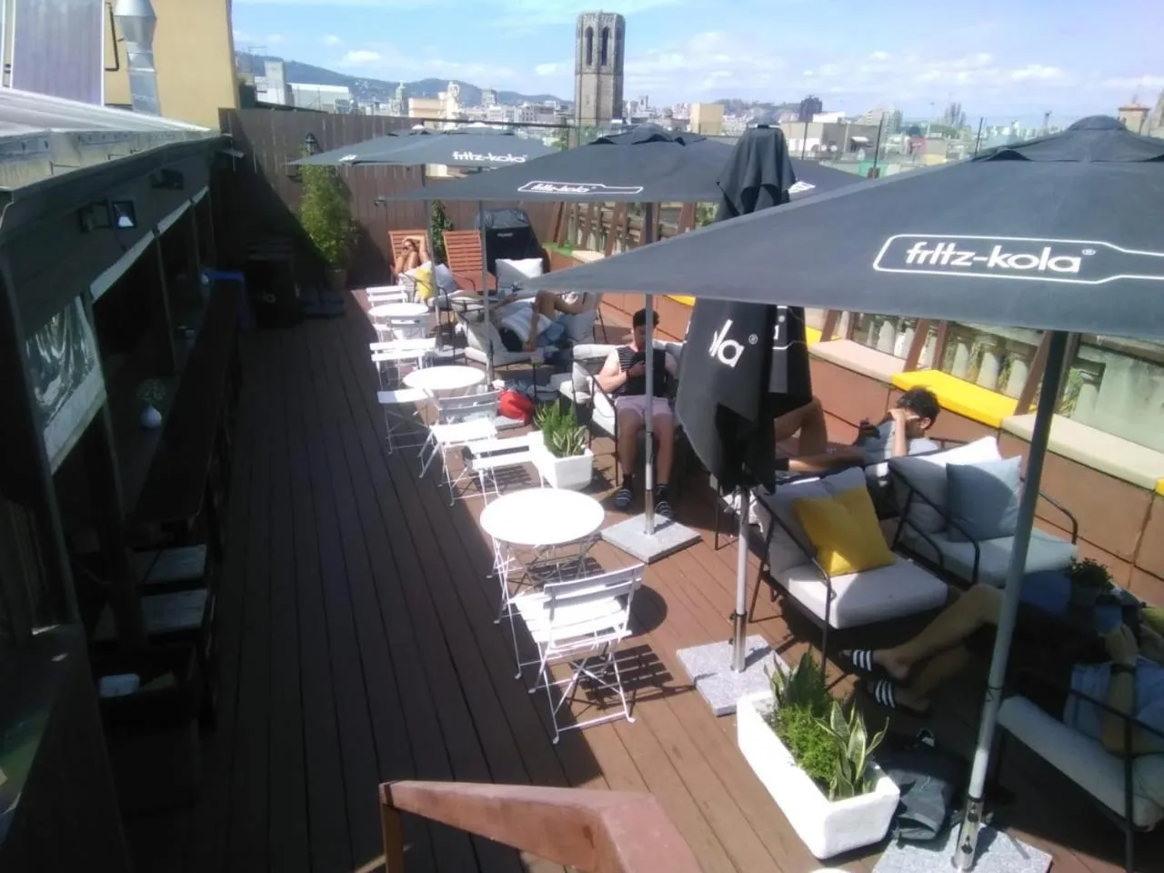 Balcony/Terrace in Kabul Party Hostel Barcelona