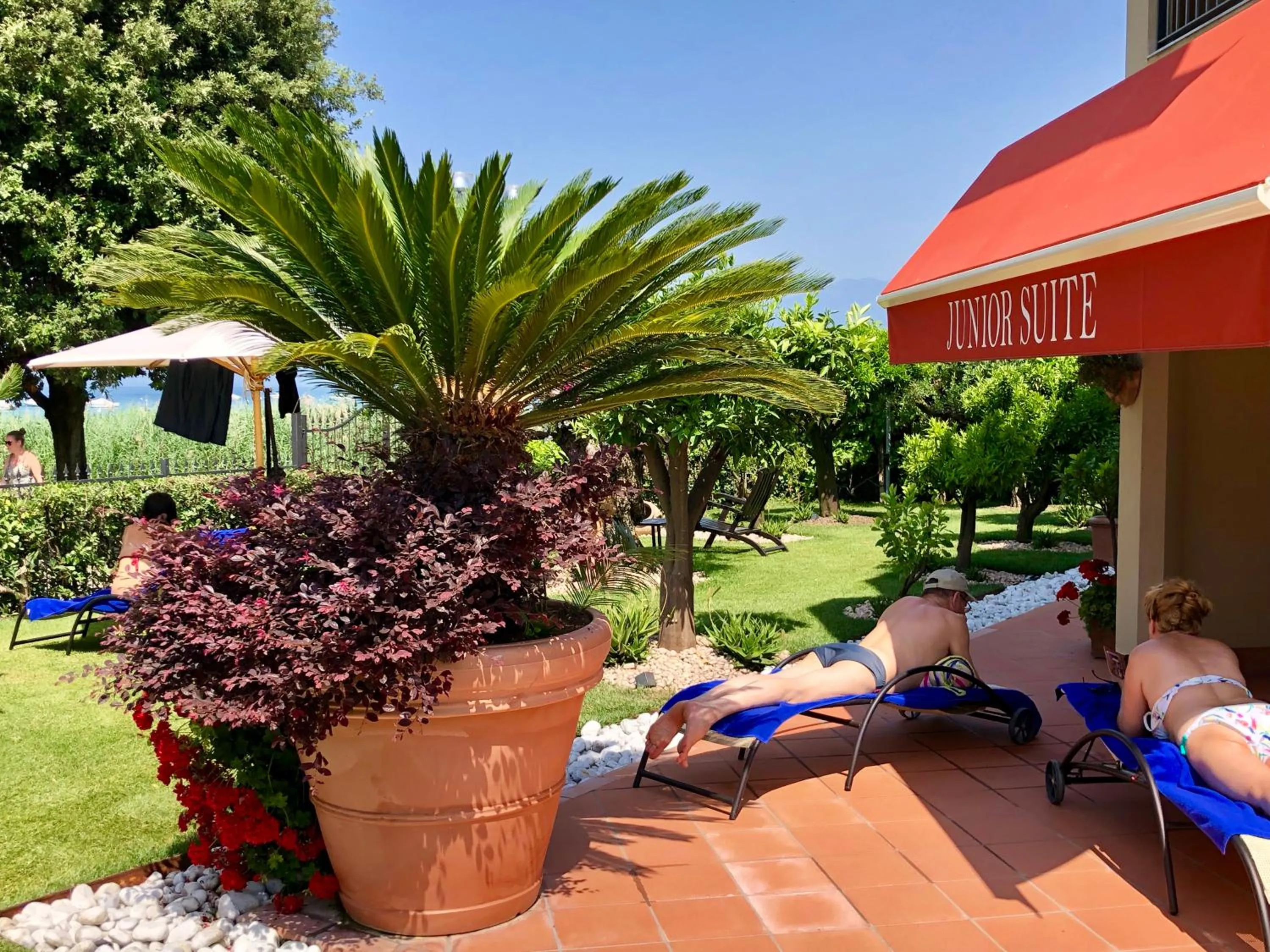 Garden view in Hotel Campagnola