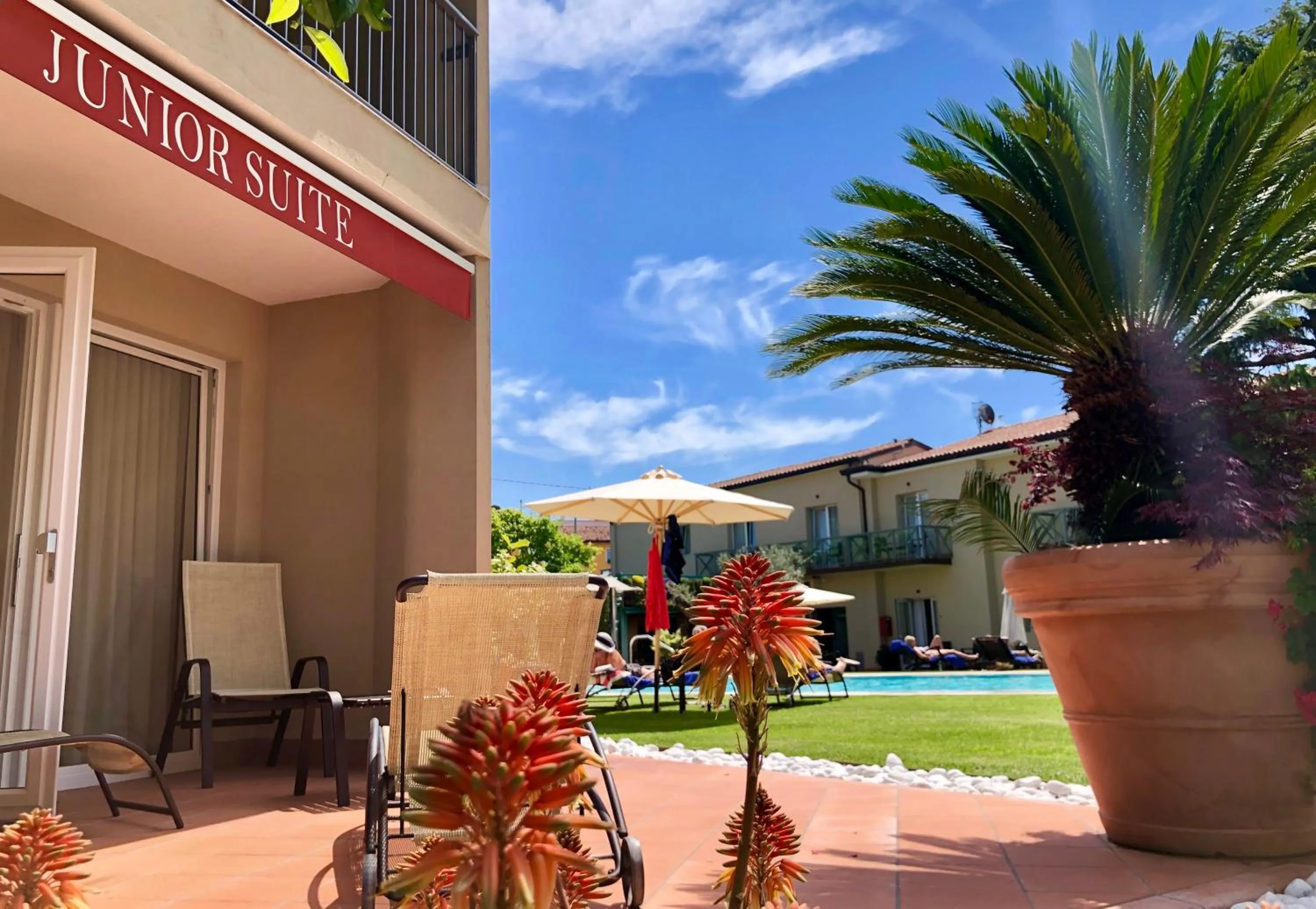 Garden view in Hotel Campagnola