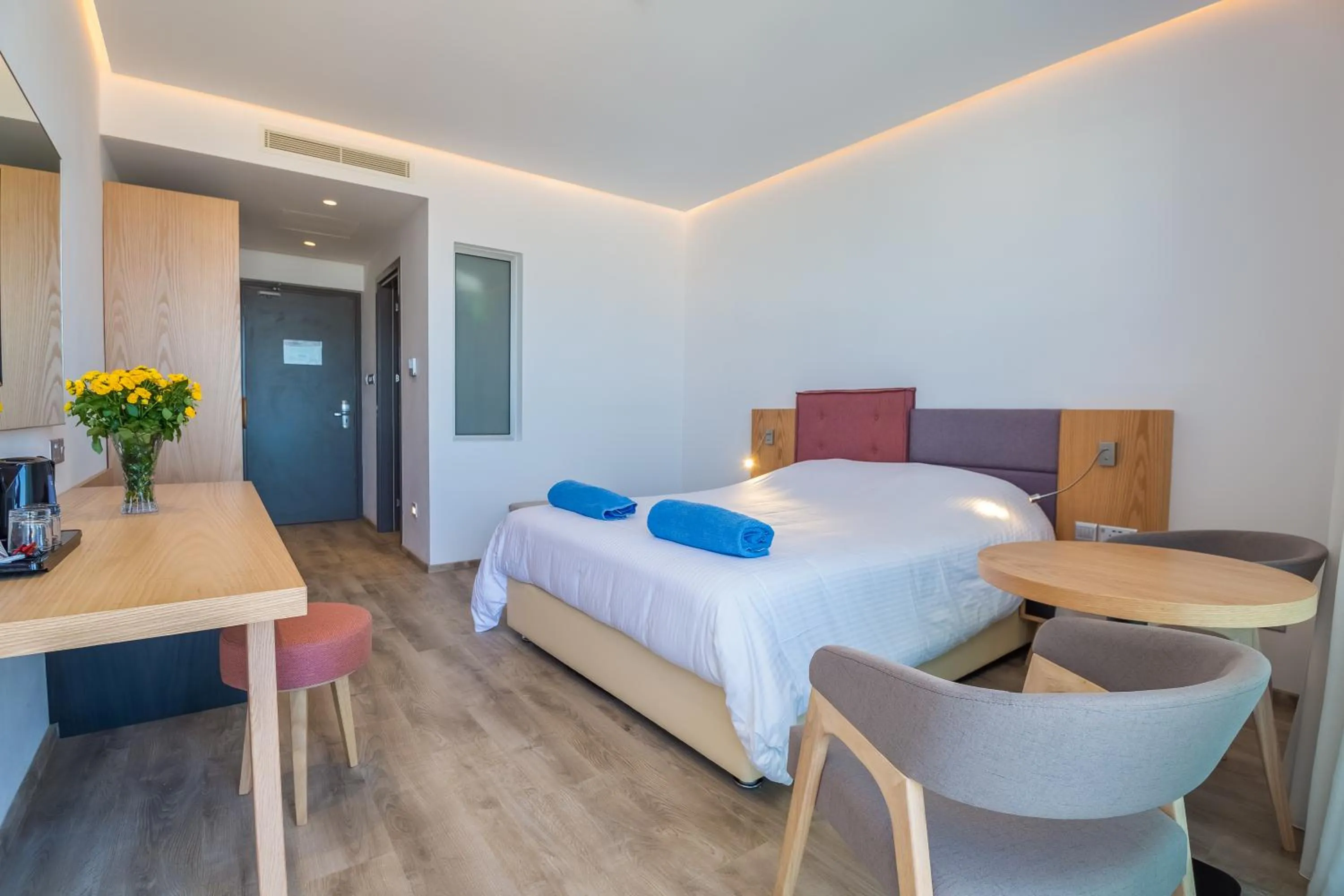 Bedroom, Bed in Protaras Plaza Hotel