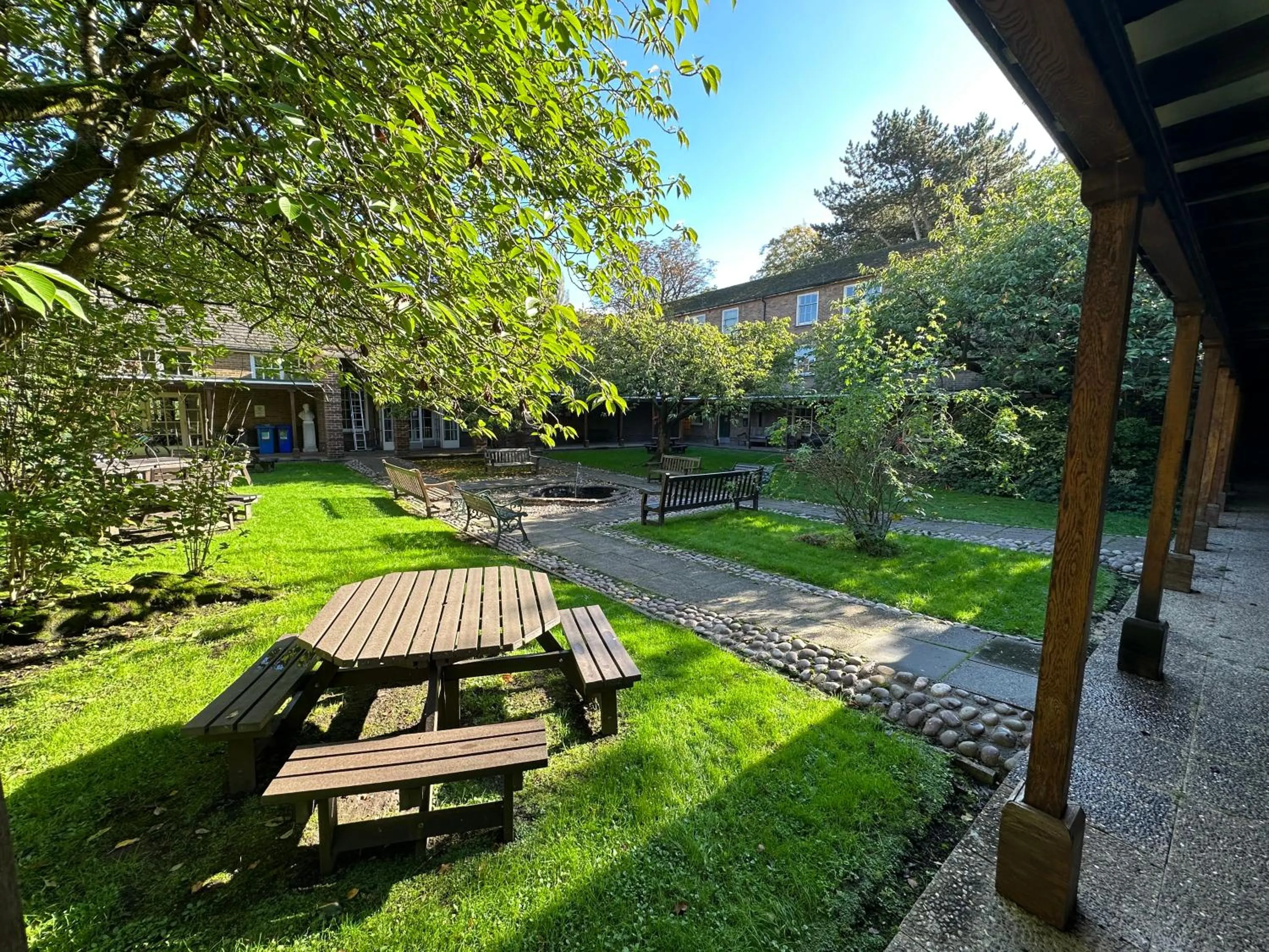Garden view in Luther King House