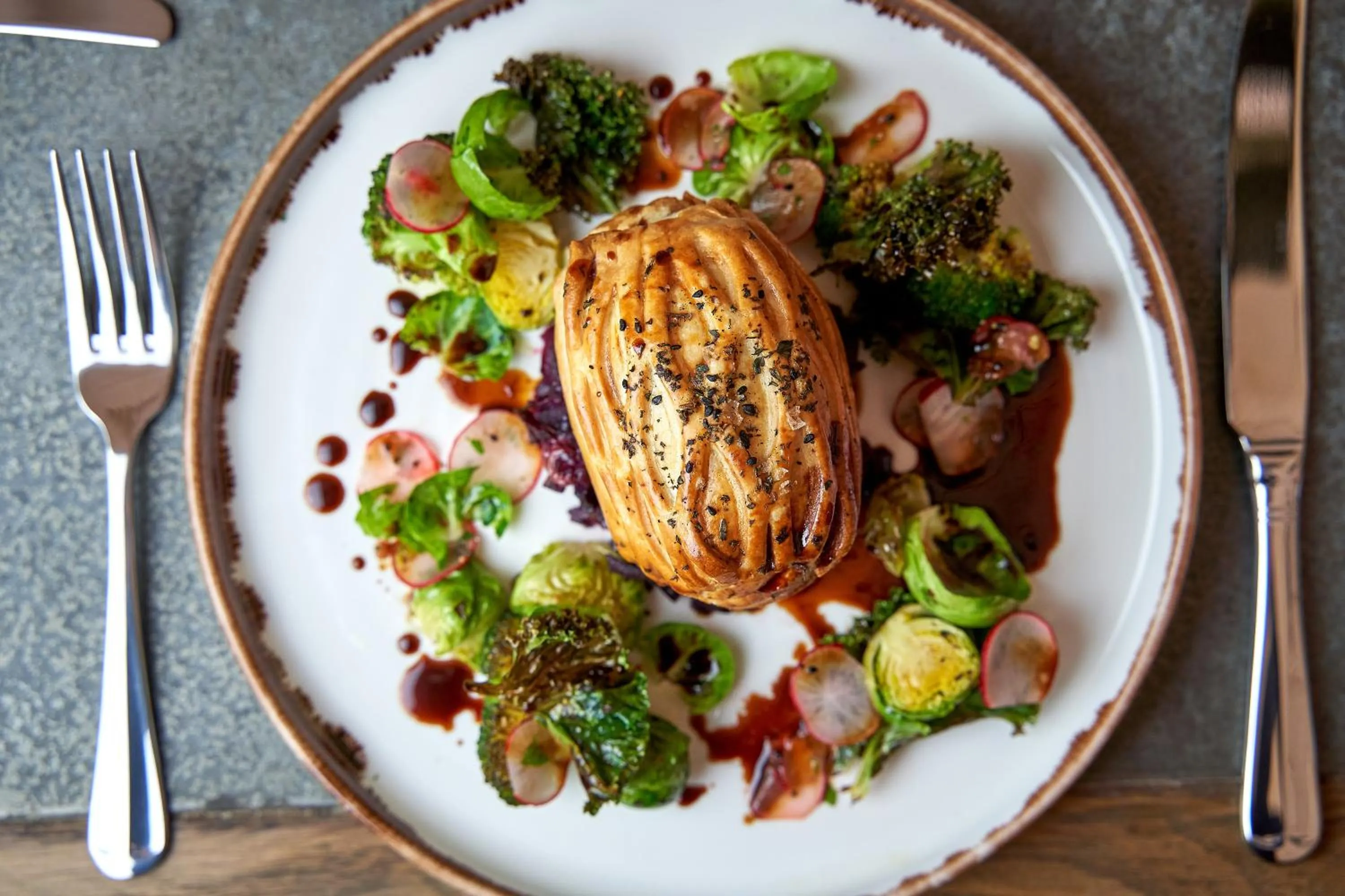 Food close-up in The Horse And Groom Inn