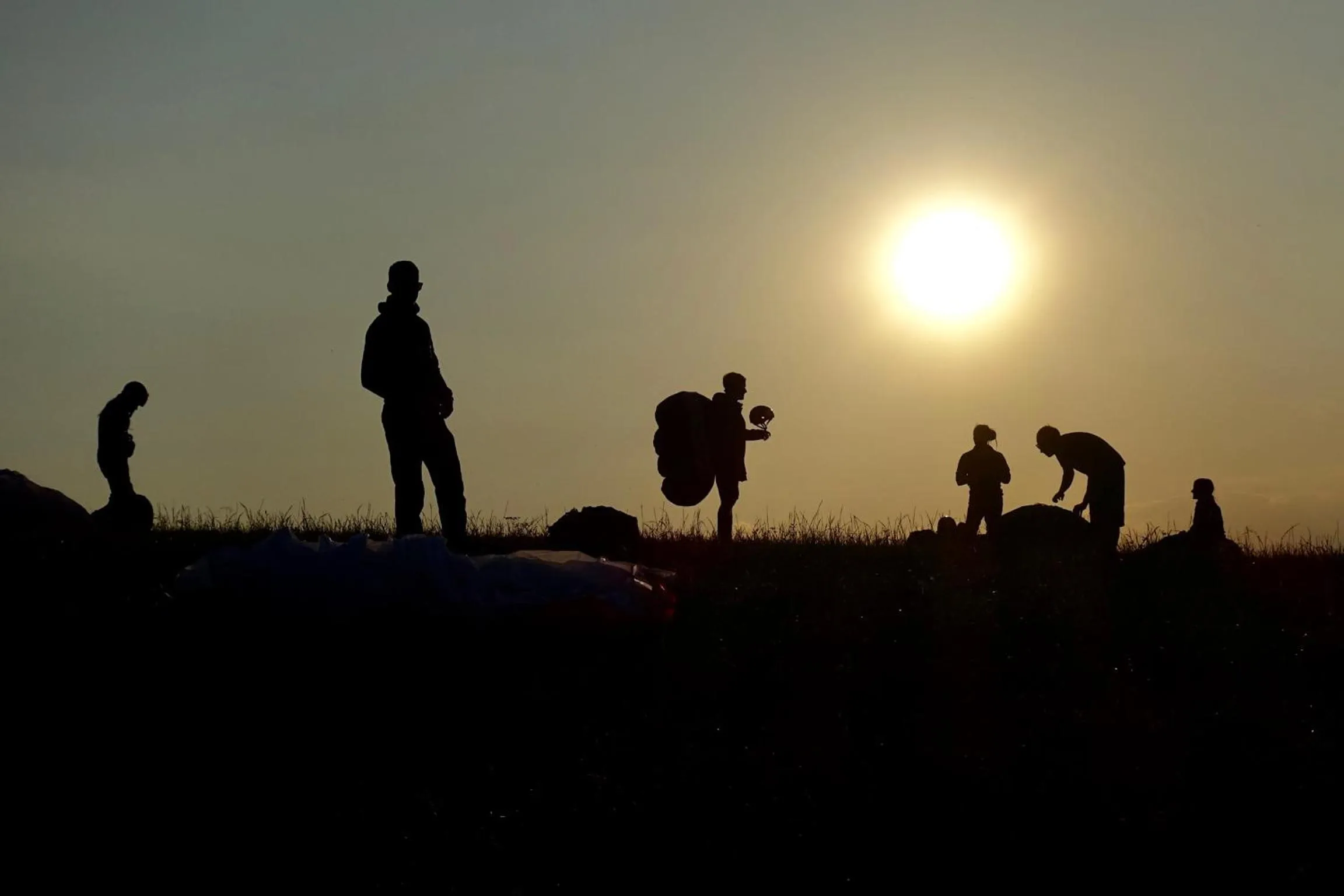 People in Flight Park Javorovy