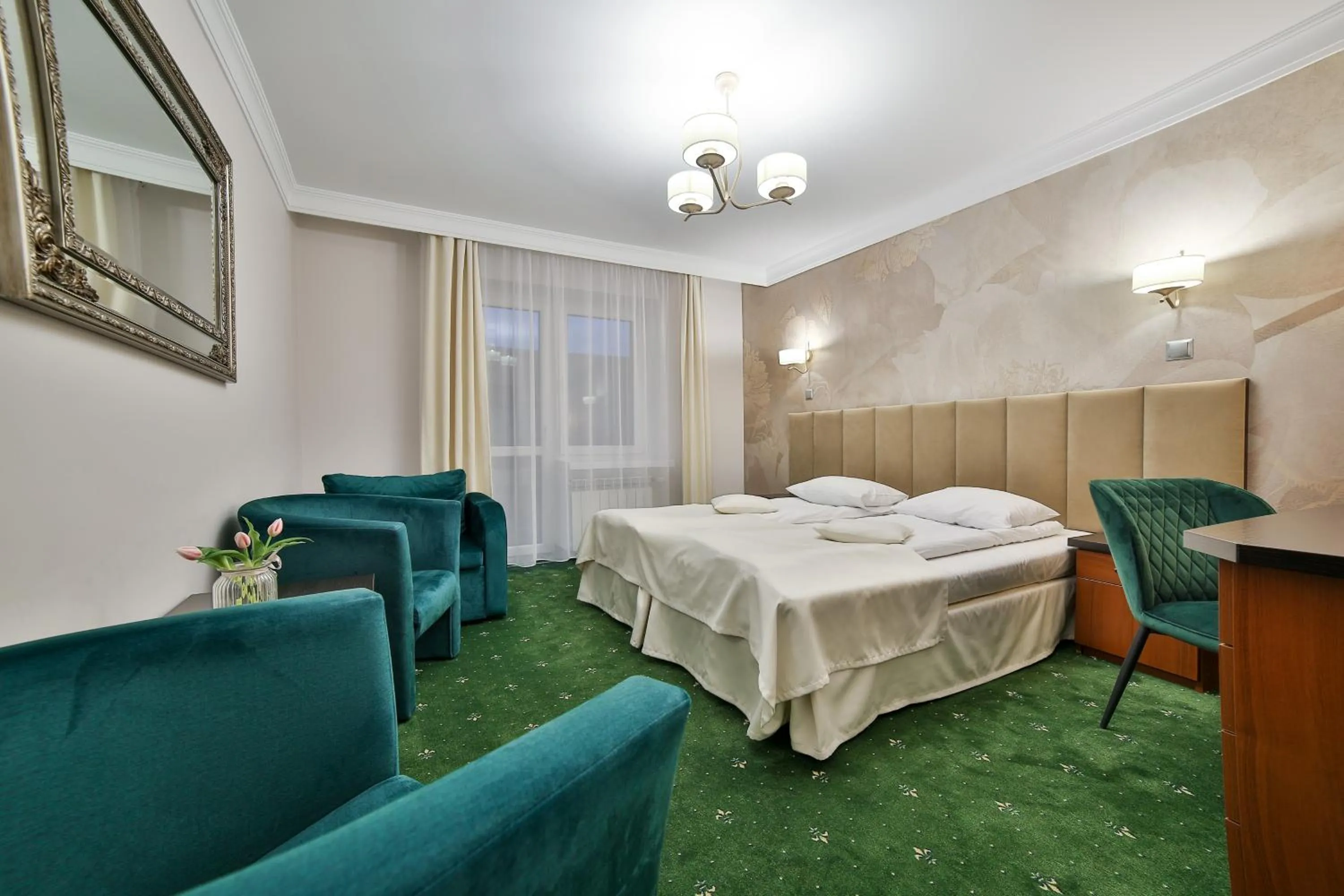 Bed in Hotel Wiosna