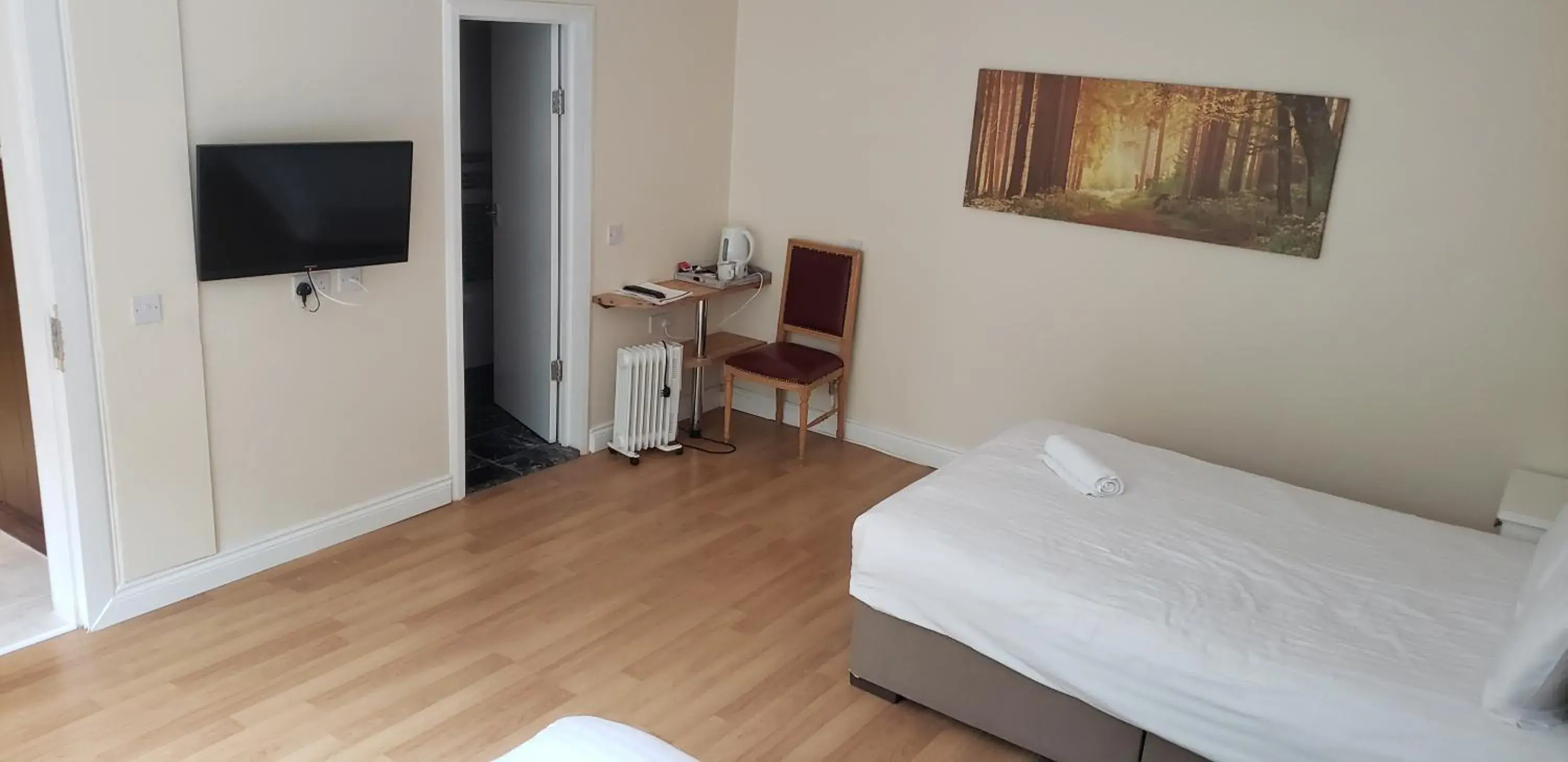 TV and multimedia, Bed in Stansted Airport Lodge TV and multimedia, Bed in Stansted Airport Lodge