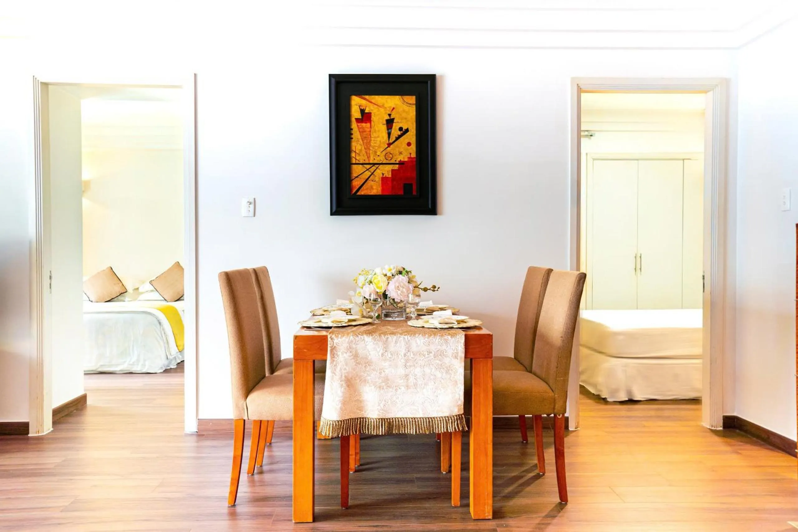 Bed in Downtown Retro Serviced Apartment