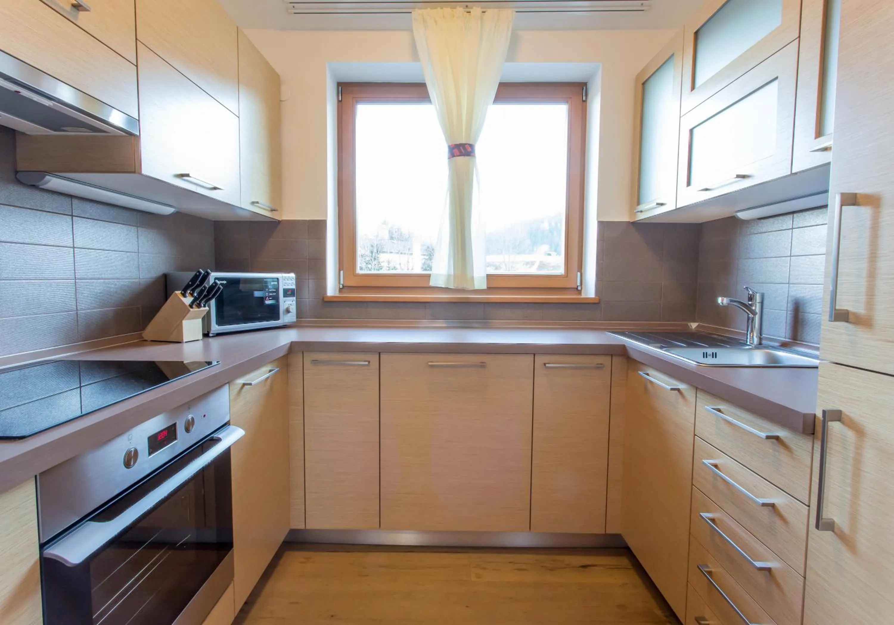 Kitchen or kitchenette in Lake Peak Apartments, Ribniško Pohorje