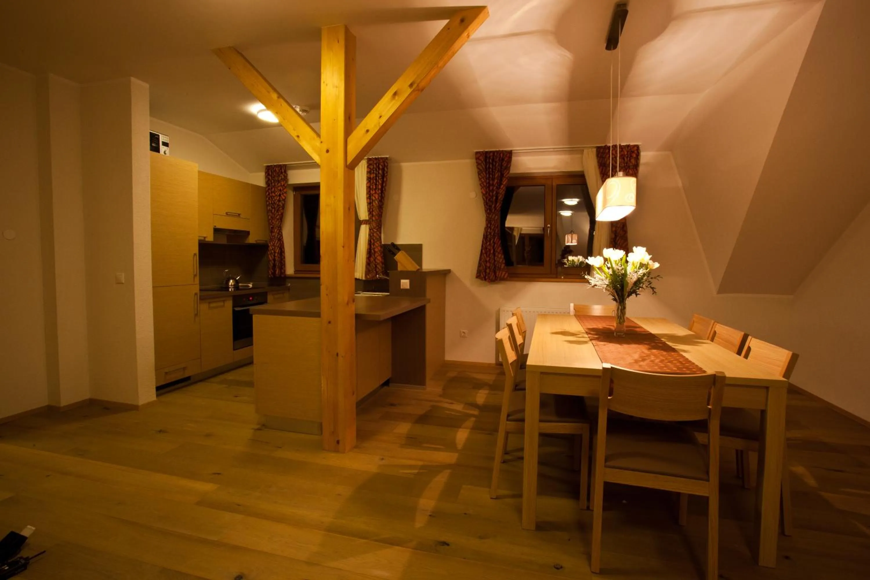 Kitchen or kitchenette in Lake Peak Apartments, Ribniško Pohorje