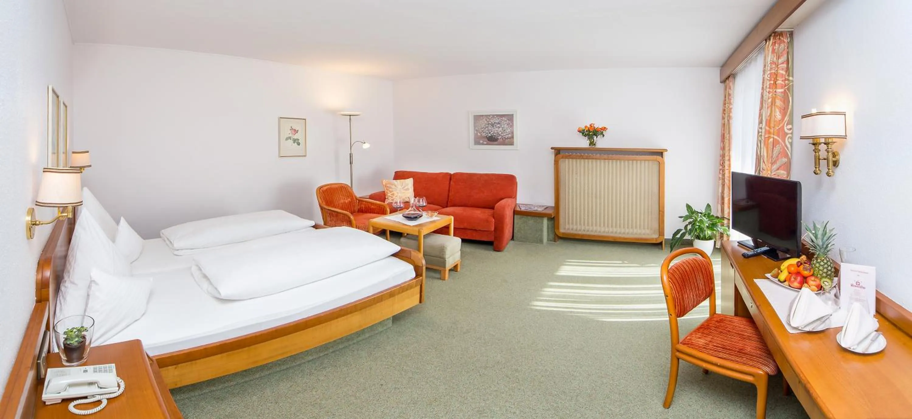 Bedroom, Bed in Kurhotel Roswitha