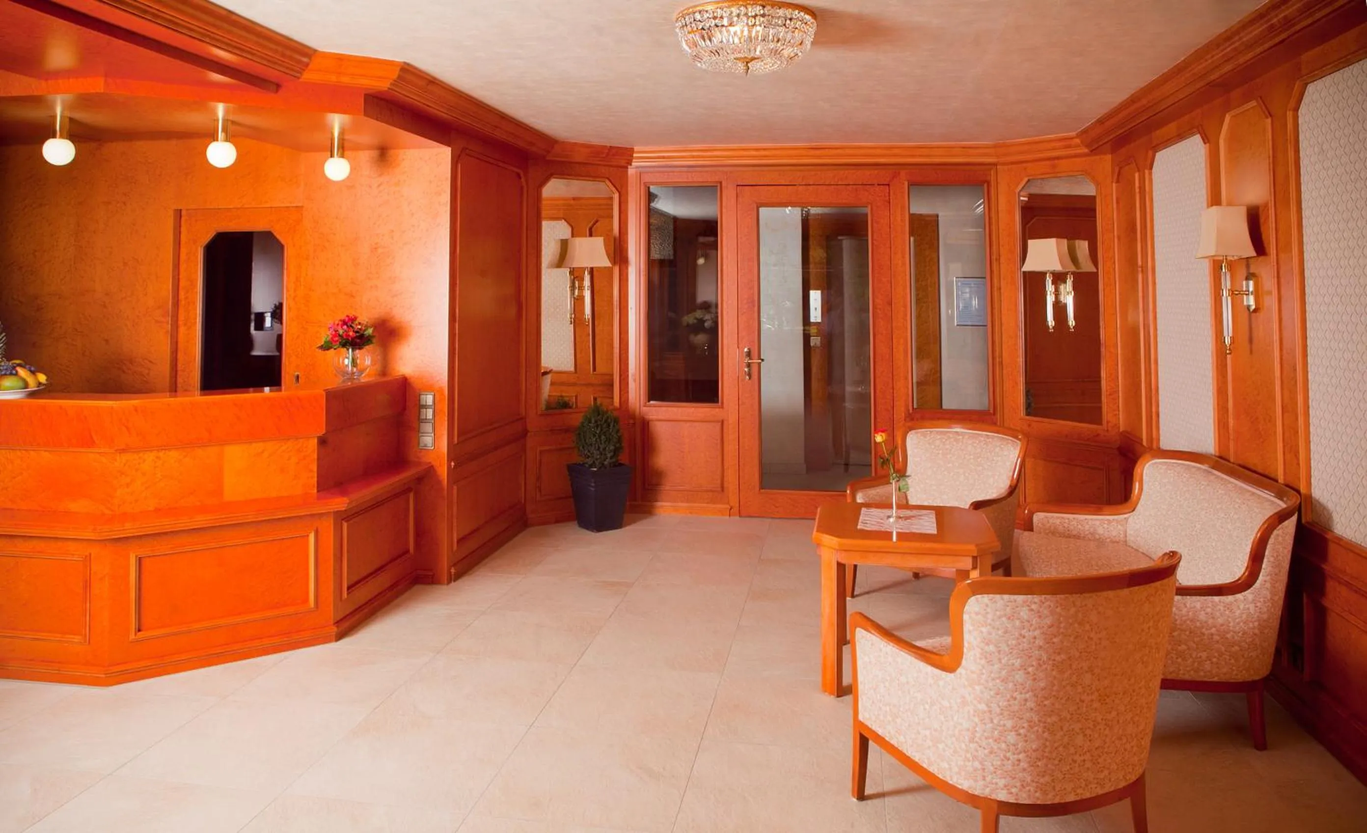 Lobby or reception in Kurhotel Roswitha