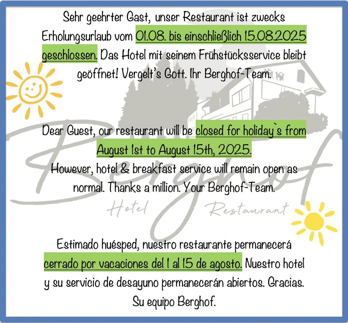 Hotel-Restaurant Berghof