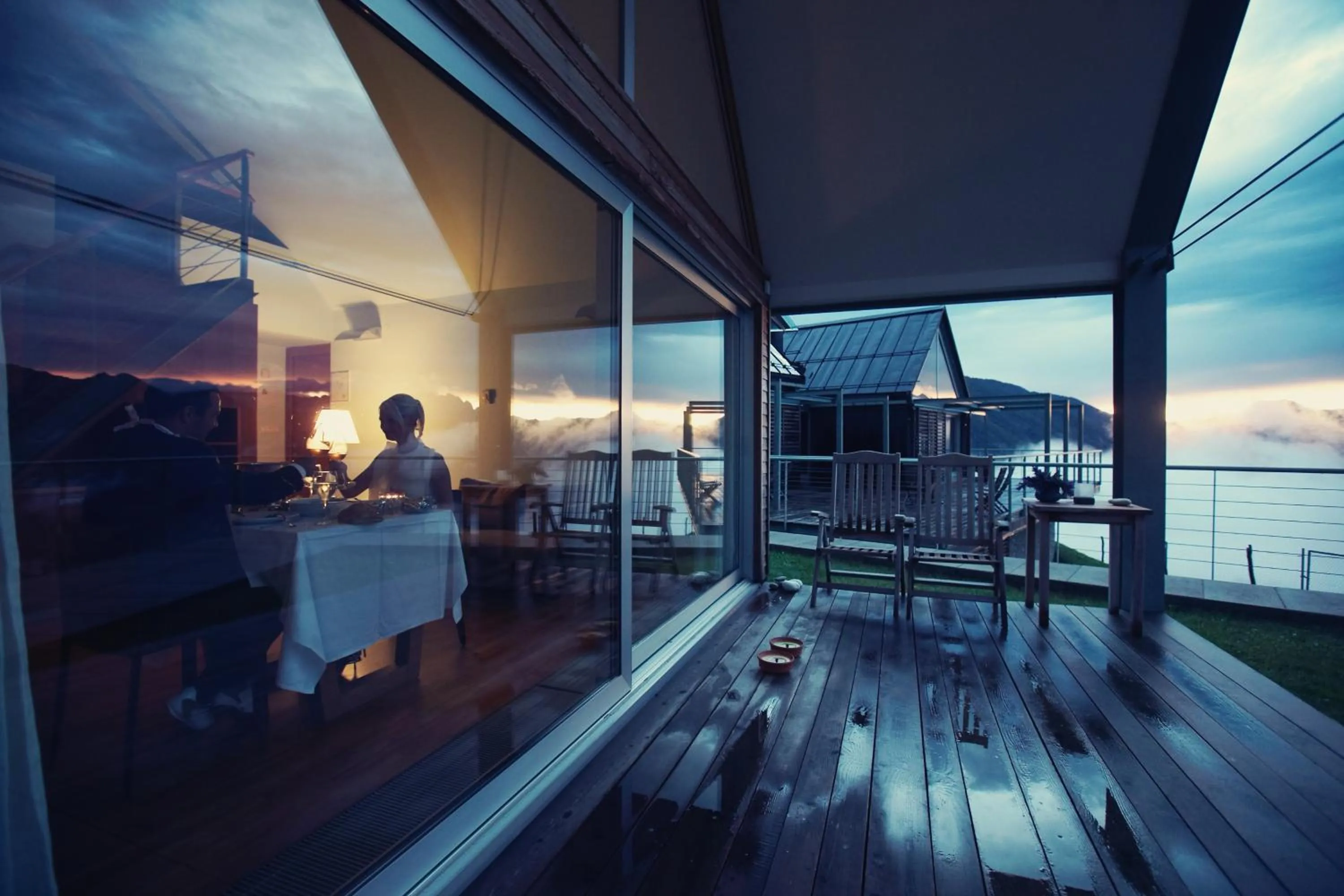 Balcony/Terrace in Nebesa Chalets