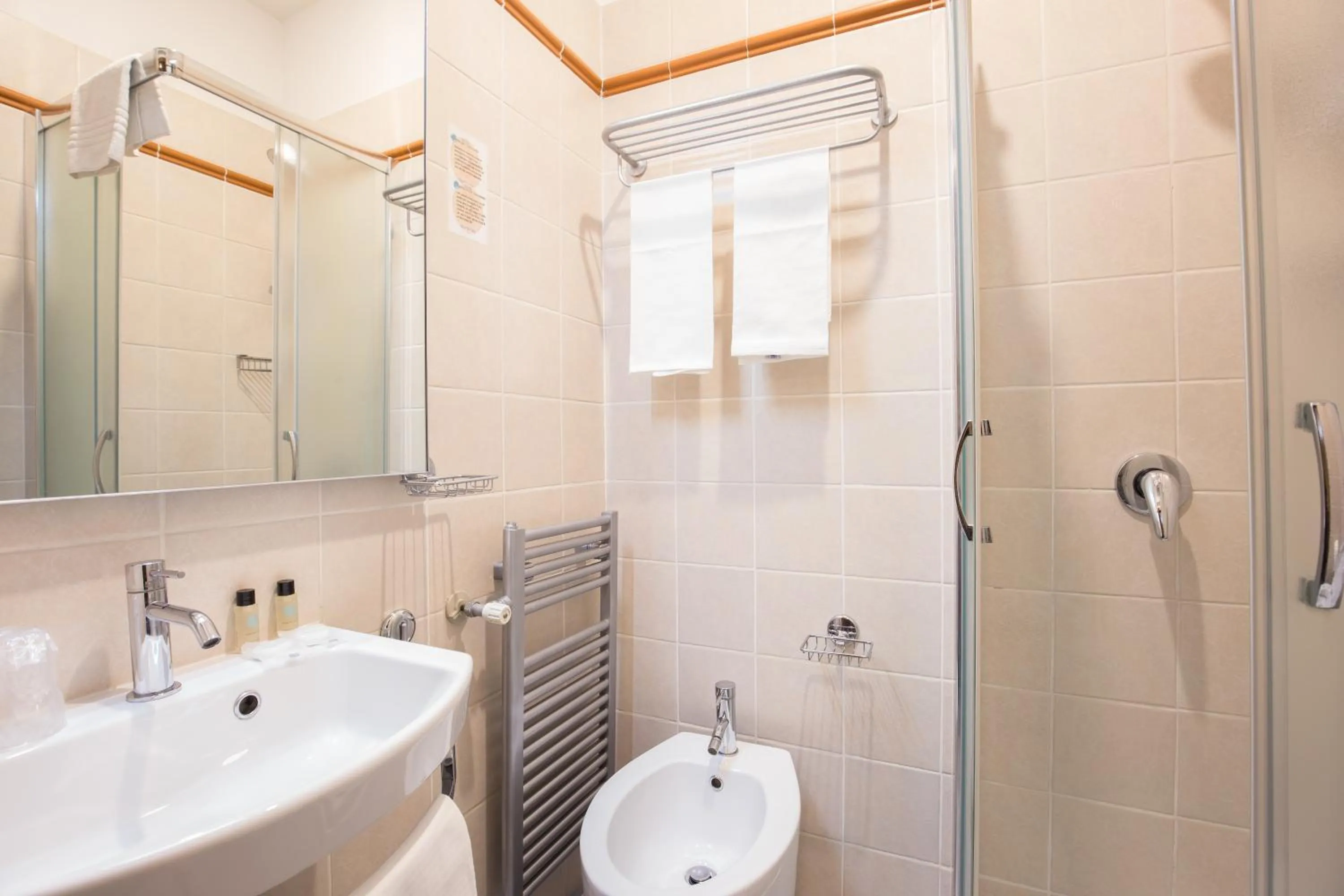 Shower in Hotel Trastevere