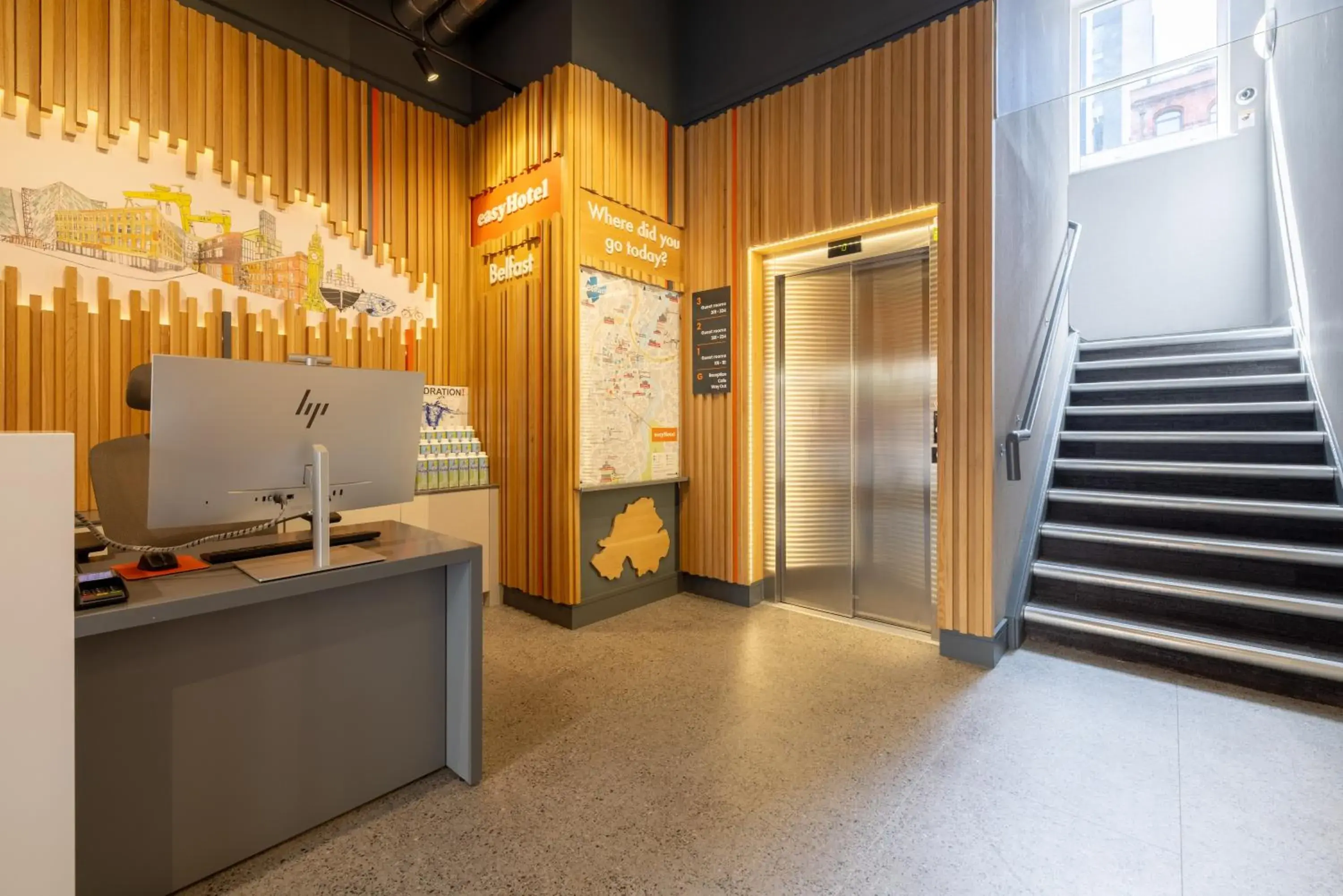 Lobby or reception in easyHotel Belfast Lobby or reception in easyHotel Belfast