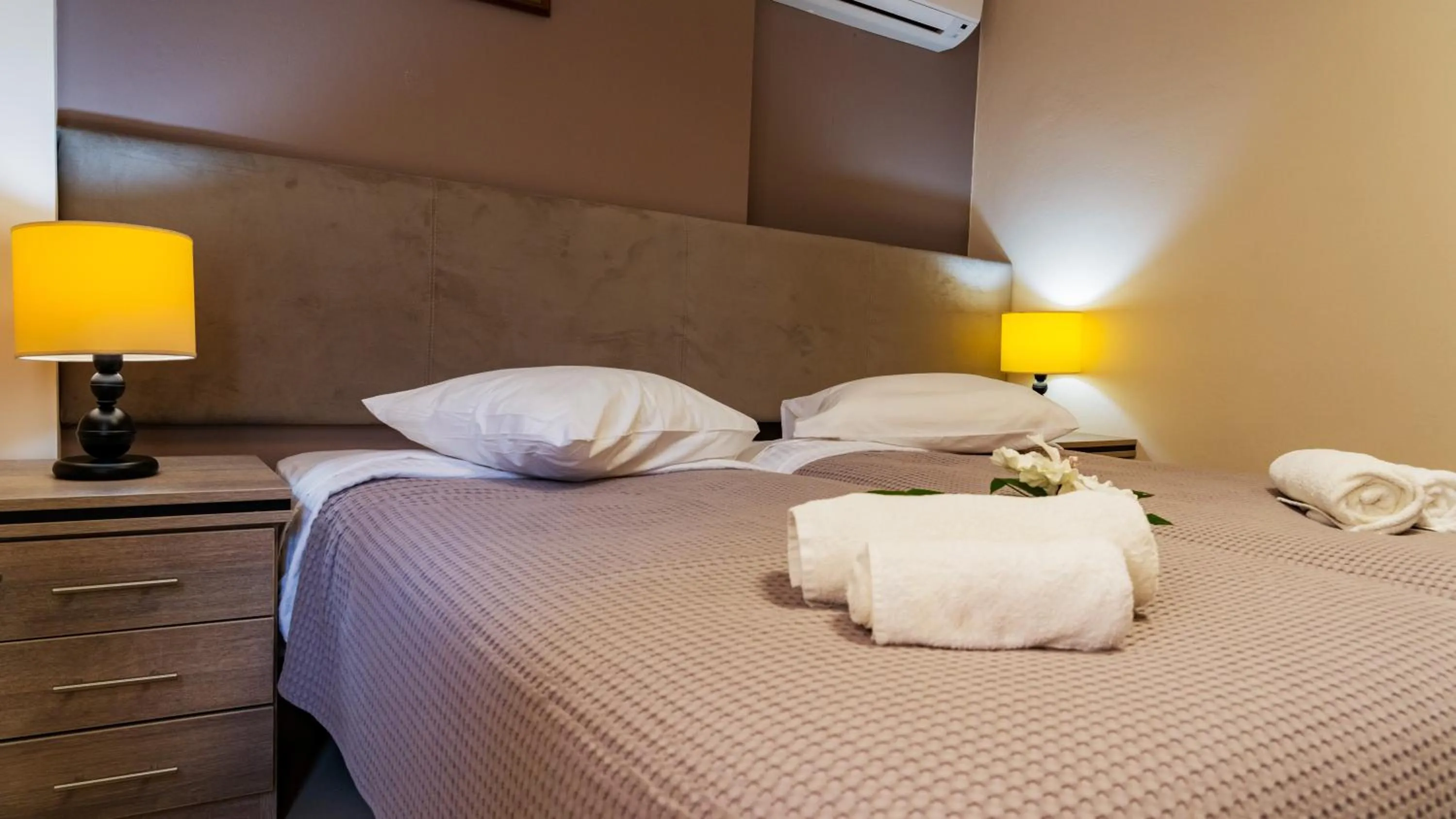 Bedroom in Athenian Central Apartments