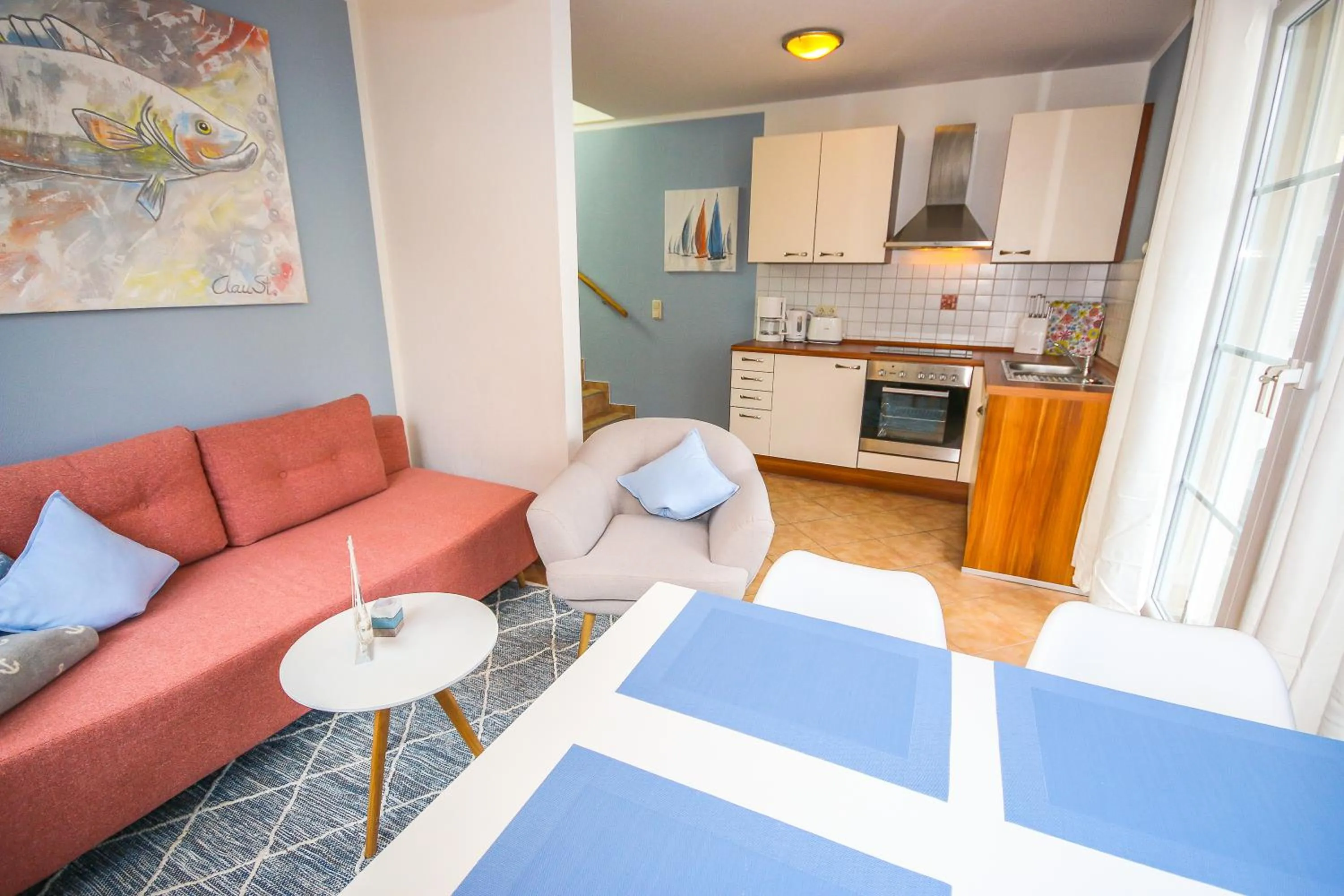 Living room in Apartment in der Alexandrinenstrasse