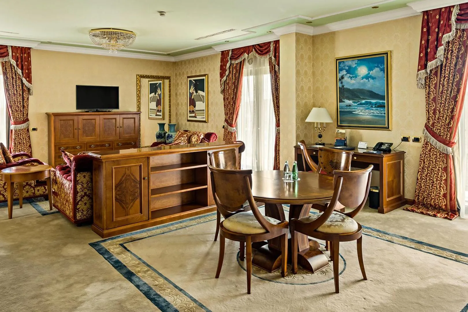 Seating area in Swiss Diamond Hotel Prishtina