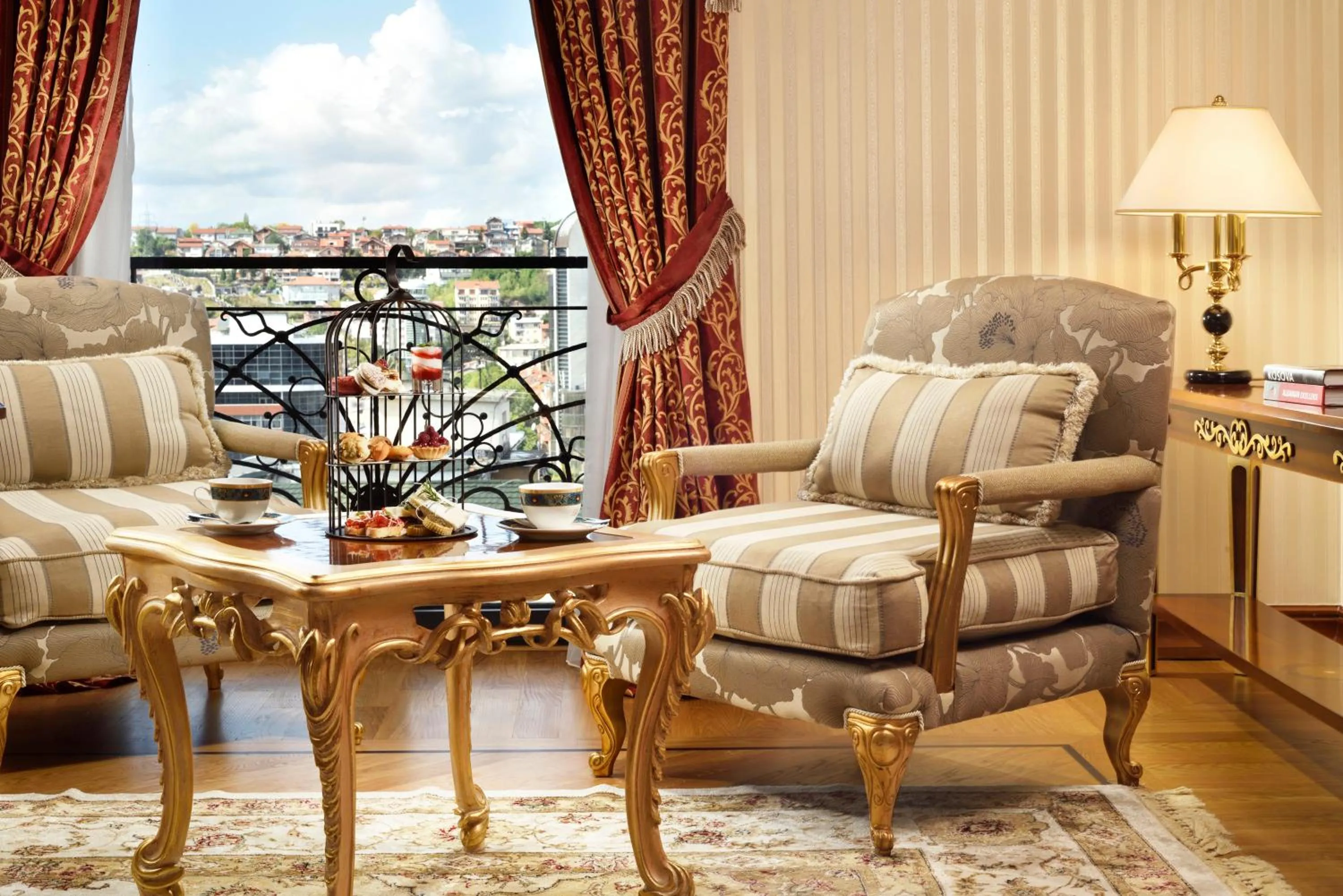 Seating area in Swiss Diamond Hotel Prishtina